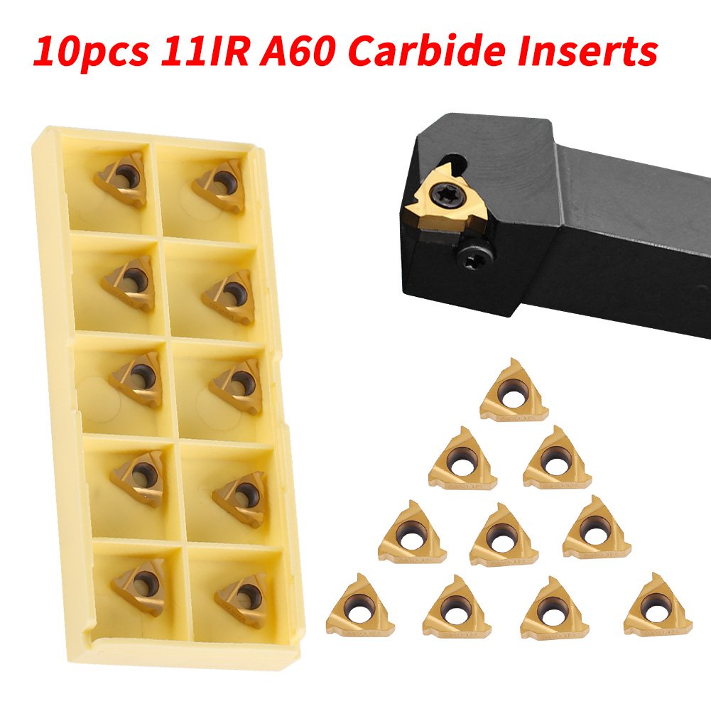 10tlg CCMT09T304 VP15TF Wendeschneidplatten Wendeplatten Für Drehmeißel