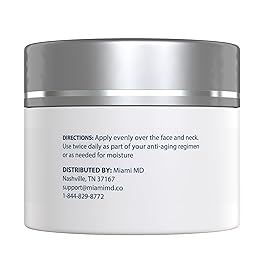 MiamiMD Age-Defying Lifting & Firming Face Cream for Women - Lift & Firm for Anti Aging, Wrinkle Reducer & Hydrating Moisturizer for Smooth, Radiant Skin, Tightening Cream for Face & Neck - 1.7oz