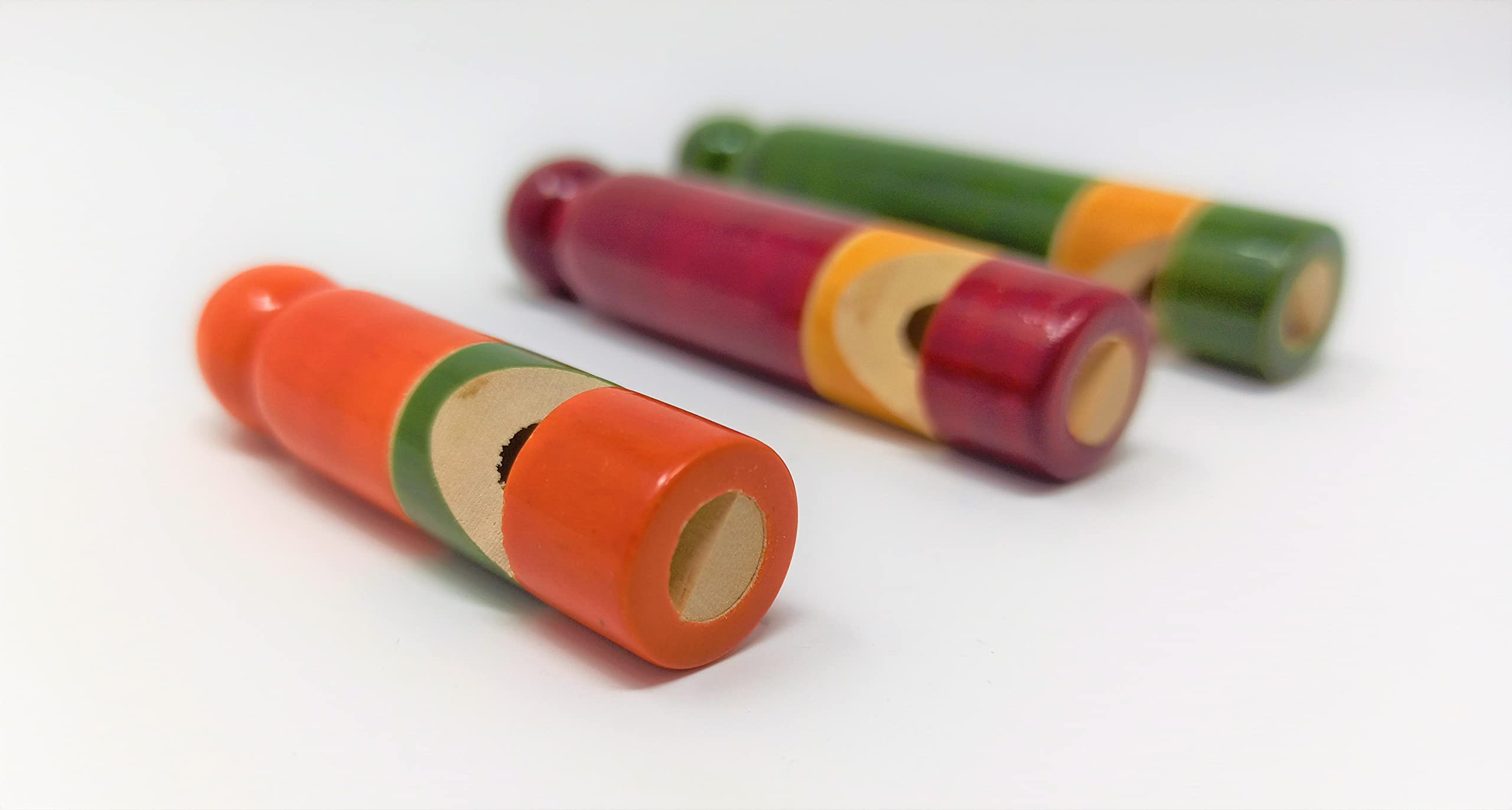 A&A Kreative Box Wooden Whistle Handcrafted Sound Toy Discover Sounds Develops Sensory Skills for Kids Toddlers Children (Set of 3) - Image 4 thumbnail