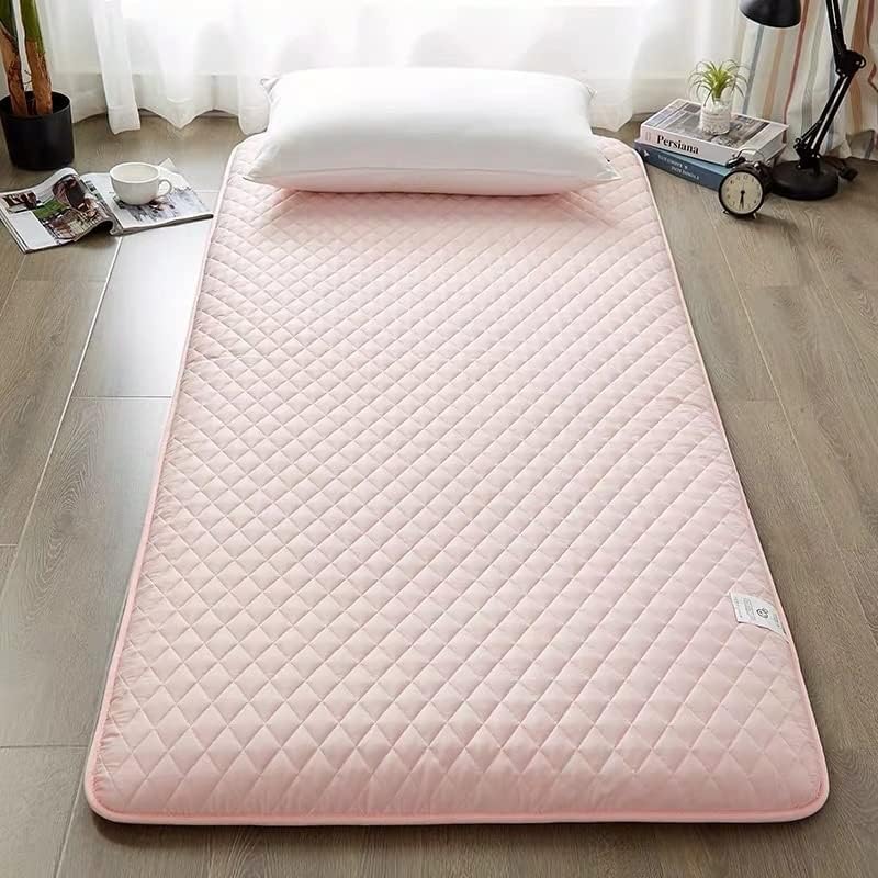 Japanese Tatami Full Size Futon Traditionnel Floor Mattress, Mat Sleeping Pad Folding Roll Up Guest Mattress cot Portable Dormitory Travel Camping Padad (Color : Gray, Size : King)
