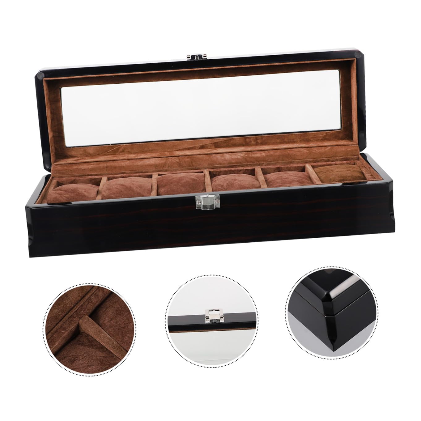 Boîte De Rangement Pour Montres Coffret à Bijoux Écrin De Présentation Pour Montres Et Accessoires