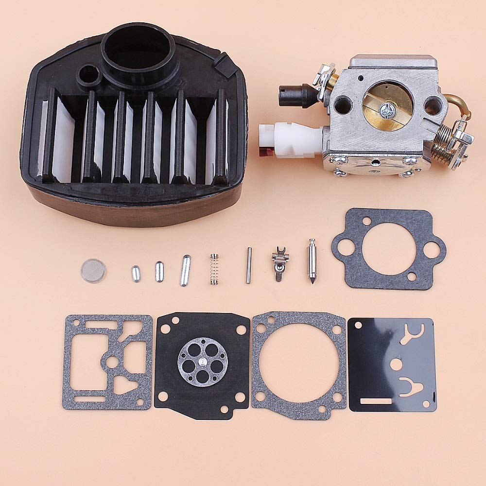 Carburador Carb Filtro de Aire Kit de reparación Compatible con Husqvarna 359357 357XP Jonsered 2159 Motosierras Zama C3-EL18B RB-163 Piezas de Motosierra