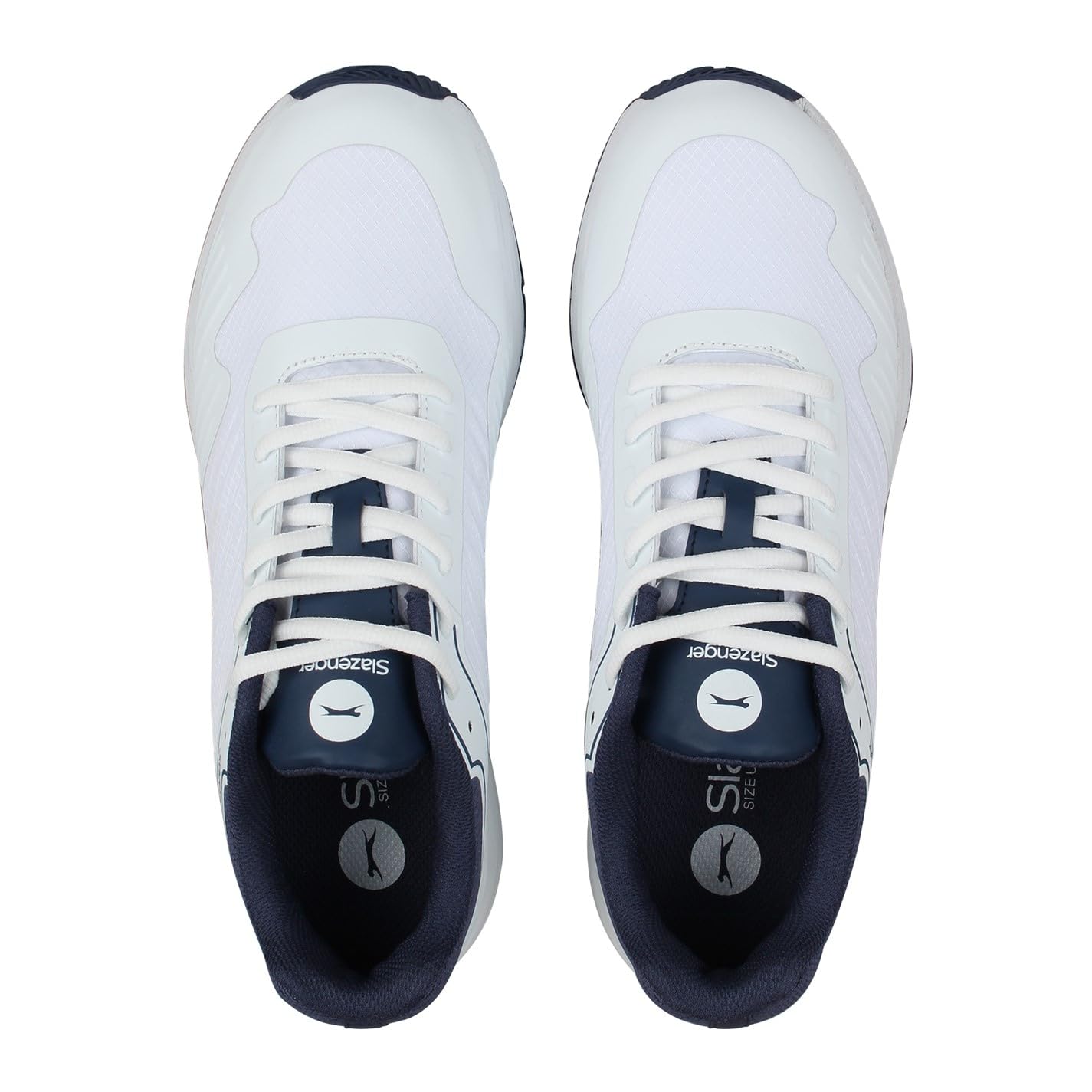 Slazenger Cricket Spike męskie buty sportowe, Biała granatowa, 40 EU