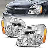 SOCKIR Fit for 2005 2006 2007 2008 2009 Chevy Equinox Headlight Assembly Replacement 4-Door SUV OE Style Factory Headlamp LH+RH