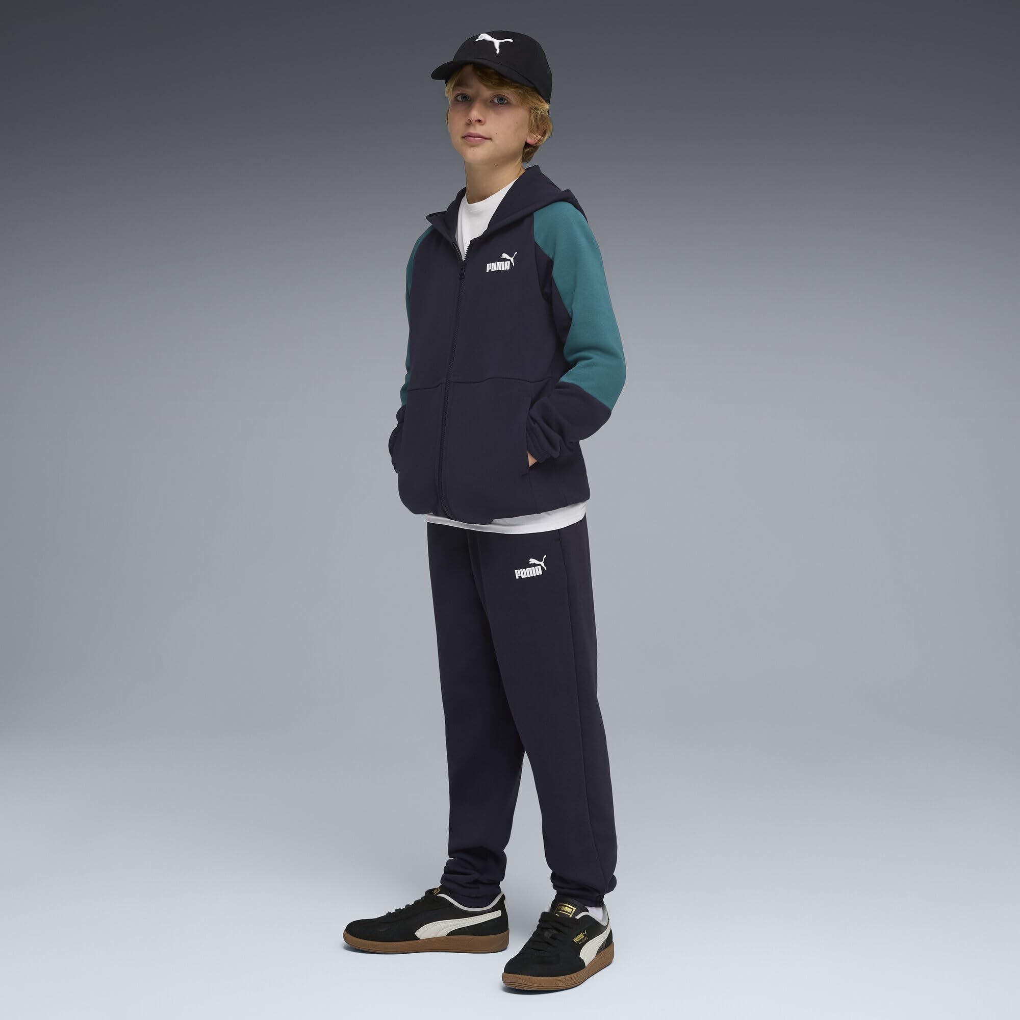 PUMA Jungen Essentials Block Trainingsanzug mit Kapuze