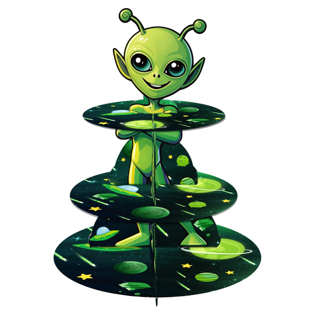 Tour à dessert extraterrestre pour un anniversaire d'enfants réussi