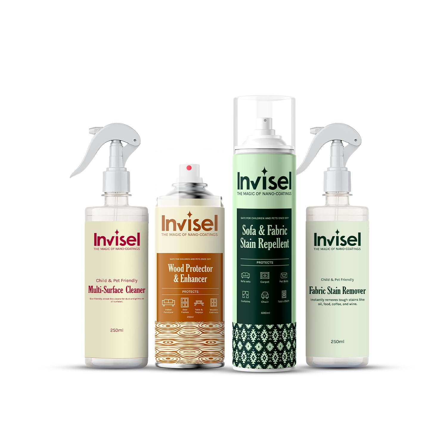 Living Room Protection Combo, Surface Protector Spray Set, for Fabric, Wood, Glass, Stain-Resistant, Moisture-Proof, Dust-Repellent-image-36
