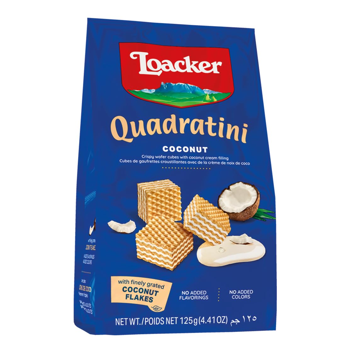 Loacker Quadratini Coconut - 125 Gram