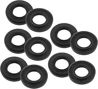 Seal Washer 10pcs TC Type Skeleton Oil Seal Gasket 11x25x7/12x19x5/12x20x5/12x24x5/12x30x7/12x35x7mm NBR Black Rubber Radial Shaft Seal Ring Gasket Lip (Size : 12x24x7mm)