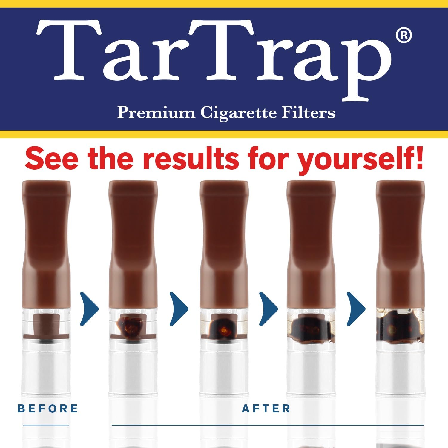 tar trap cigarette filters Amazon.com: TarTrap 100 Double Filtration Luxury Premium Filters, Tar and  Chemical, Cigarette Filter Tip Holder for Smokers, Take The Nic and Tar Bar  Out, Next Generation XL Disposable Cigarette Filters (Brown) :