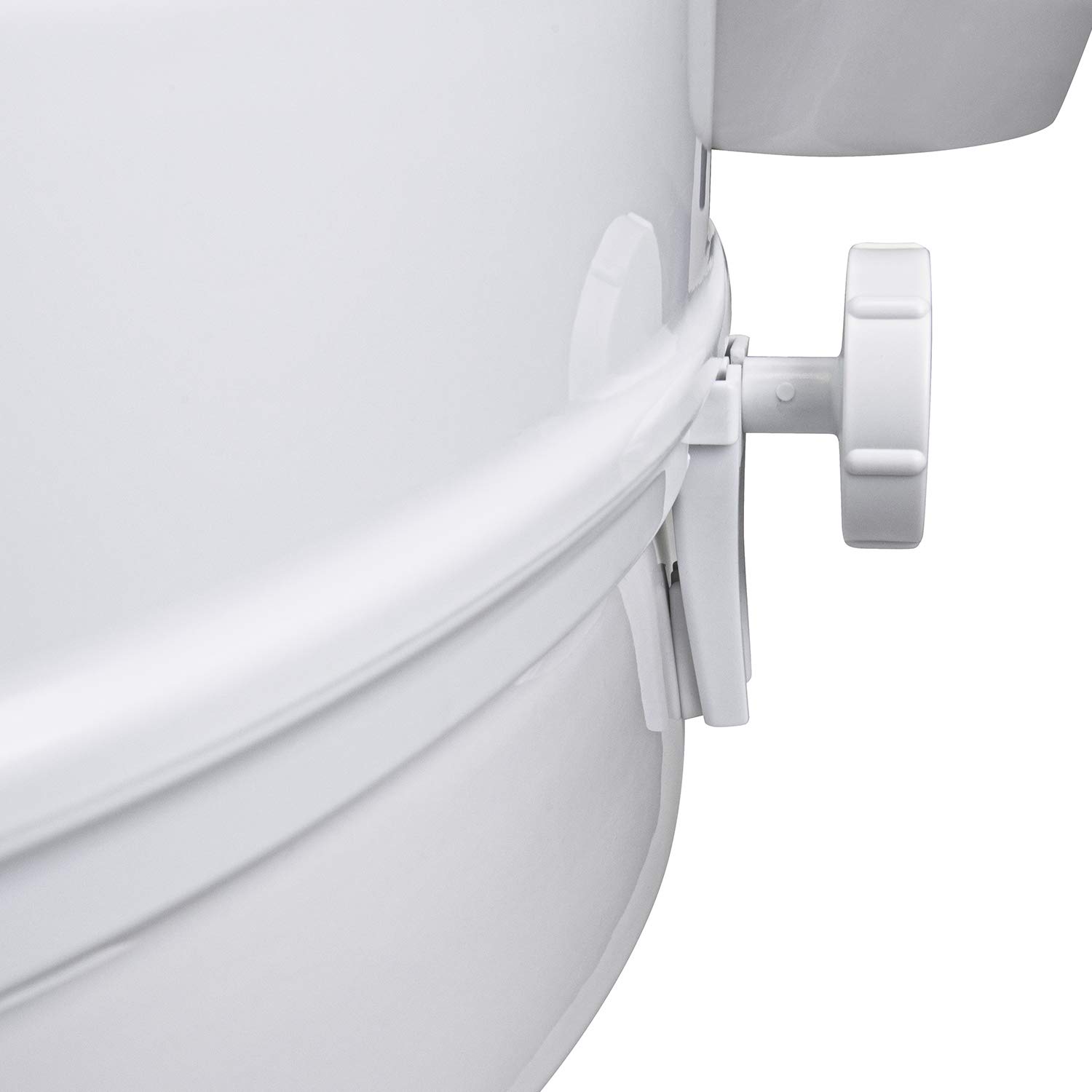 Vaunn Medical ClampOn 4" Height Raised Toilet Seat Riser for Standard