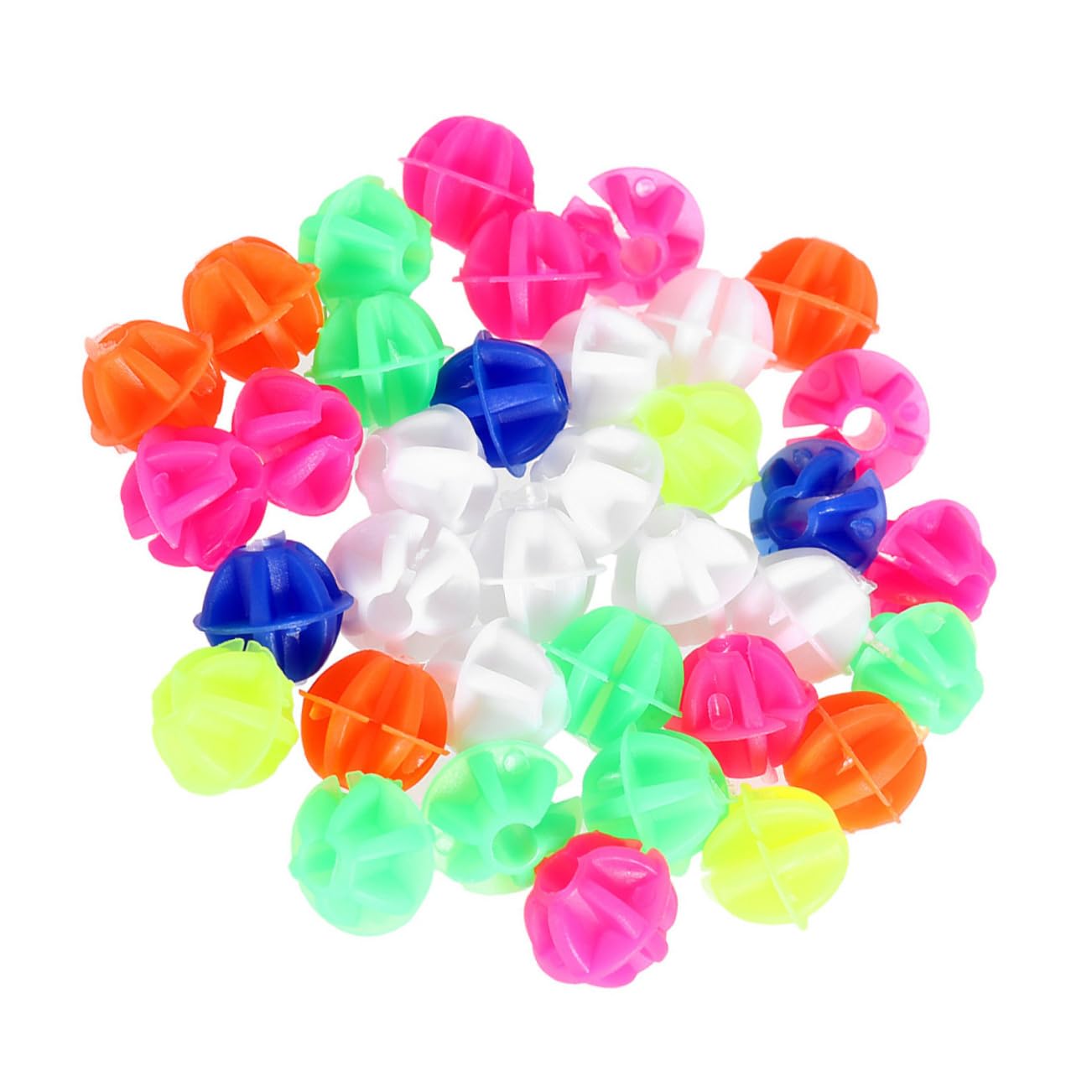 Mipcase Bike Wheel Beads Decorations 180pcs Round Plastic Clip Beads Perfect for Boys and Girls Bike