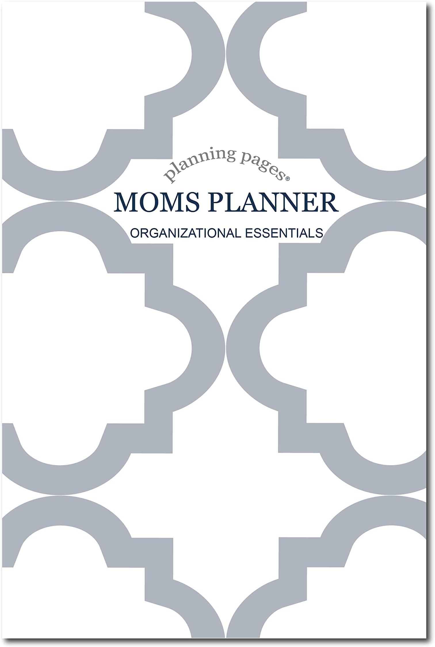 Mom's Planner- Monthly/Weekly Undated Pages, Agenda, To-Do's, Meal Plan, Goals, Time Management by Kahootie Co (Gray Soft Cover)