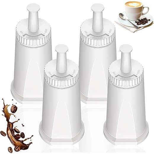 Supvox? 4pcs Replacement Water Filter for Breville Barista Touch Espresso Machine Activated Carbon Water Filters Spare Water Filters for Breville Sage 875/878/880/920/980/990 Model Coffee Machine