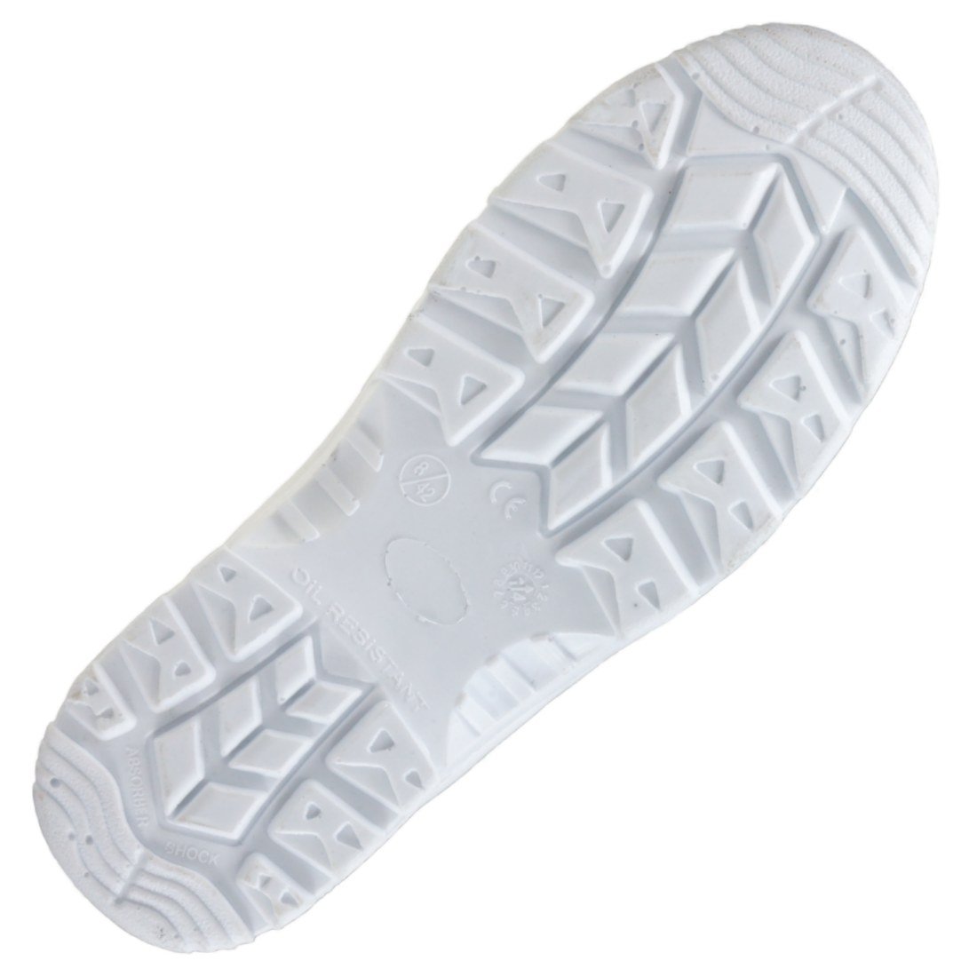 URG Chaussures de travail, de sécurité, de cuisine, avec capuchon de protection, blanc (251S2), Blanc., 44 EU