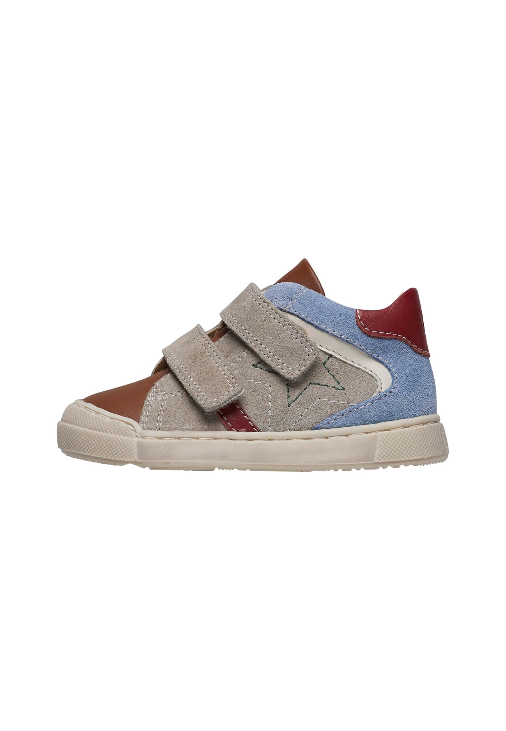 Naturino Leather and Suede Shoes, Grey Brown, 34 EU