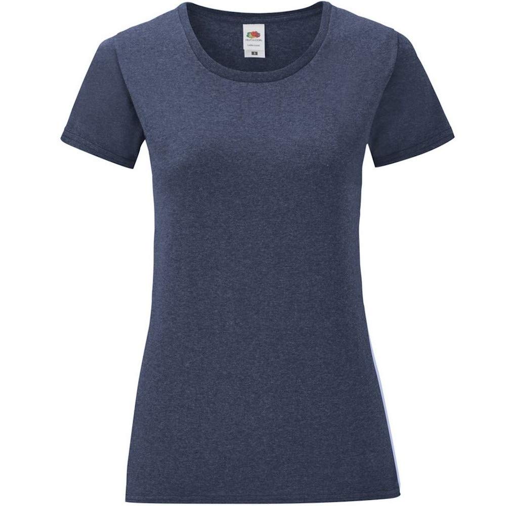 Fruit Of The Loom (S, Heather Navy) Mens Iconic T-Shirt Blue,Multicoloured