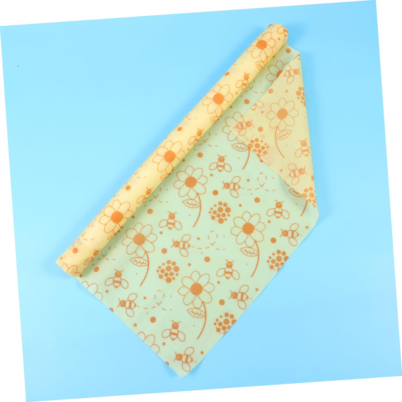 Gatuida Lebensmittelverpackung Verpackungszubehör Party-geschenktüte Packpapier 3 Rollen Kühlschrank Wickeltuch Lebensmittel Bienenwachs Sandwich-Geschenkpapier Verpackung