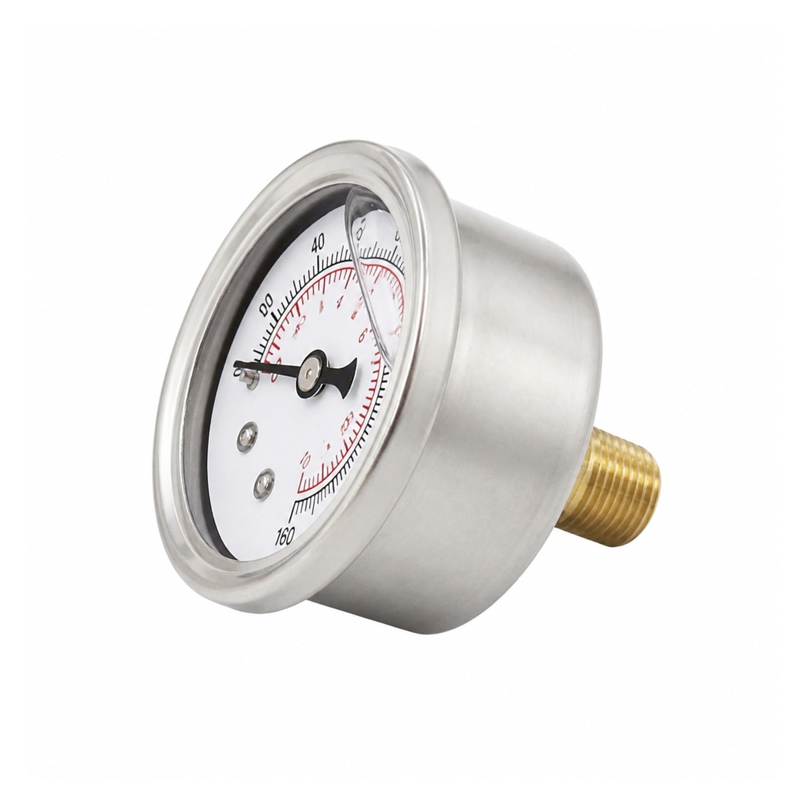 Ciśnieniomierz, Zestaw Miernika Ciśnienia Paliwa 0-160 PSI Ze Złączem 1/8 NPT | Adapter Trójnika Metalowego, Złącze 1/8 NPT, Zakres 0-160 PSI, Zastosowanie W Motoryzacji(A)