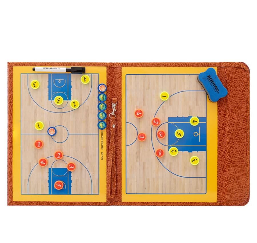 Luminexia Lavagna Tattica Calcio/Pallavolo/Basket,Cartella Tattica Magnetica per Allenatore di Basket,Basket Allenatore di Board Cartellina,Basket Board per Insegnare e Formazione