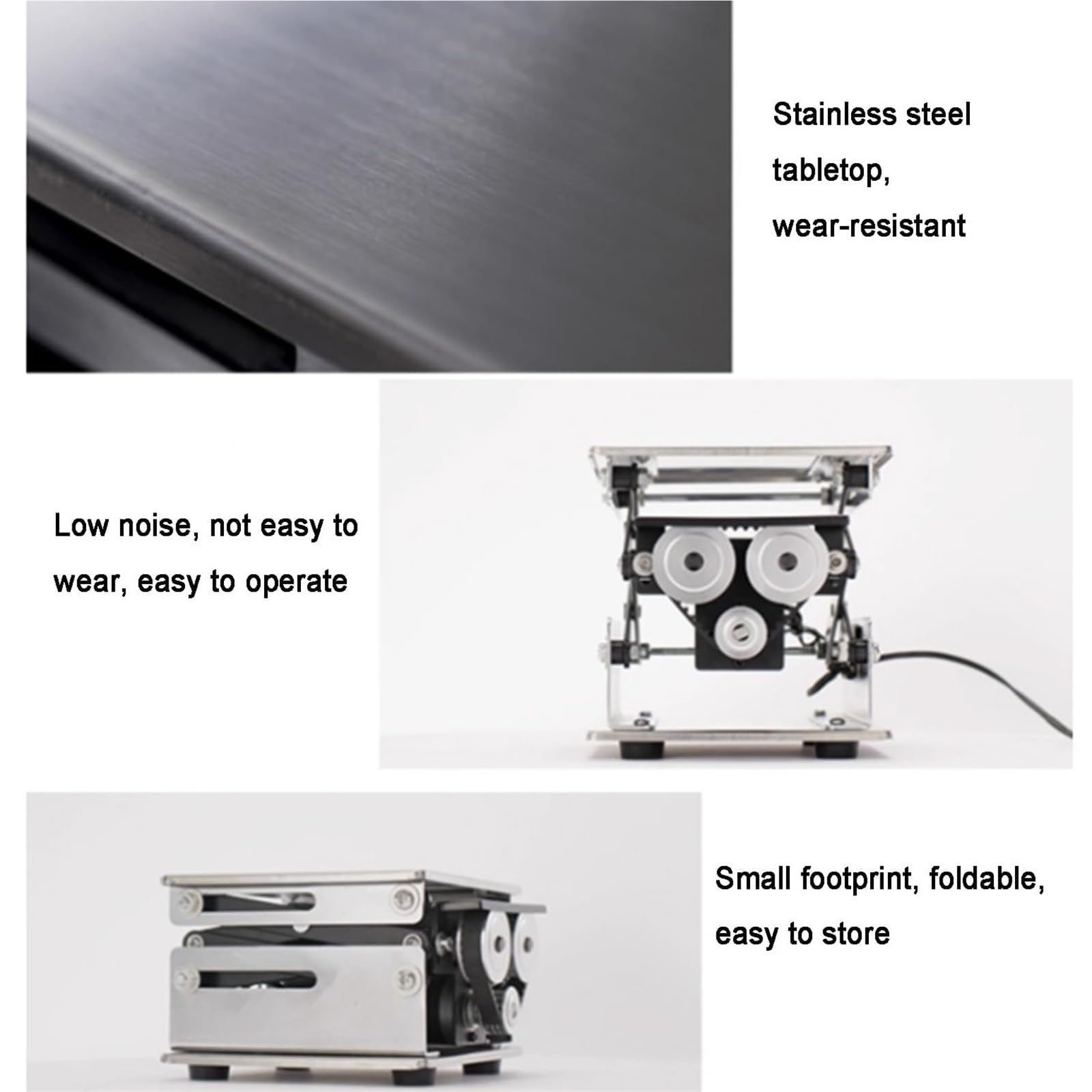 Plate-forme Élévatrice Électrique De Laboratoire, Petit Support De Levage En Acier Inoxydable Avec Télécommande, Charge Mobile 10 Kg, Tables Élévatrices For Les Entreprises(15 * 15cm)