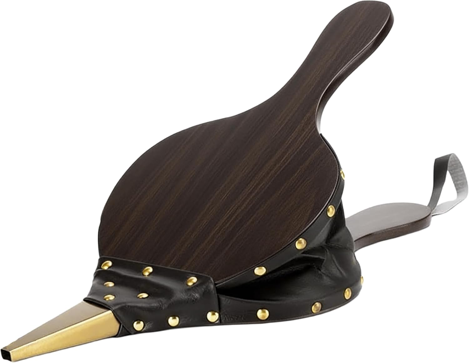 Relaxdays 40cm BBQ & Fireplace Air Blower - Rustic Design - Hand Bellows - MDF - Multicoloured