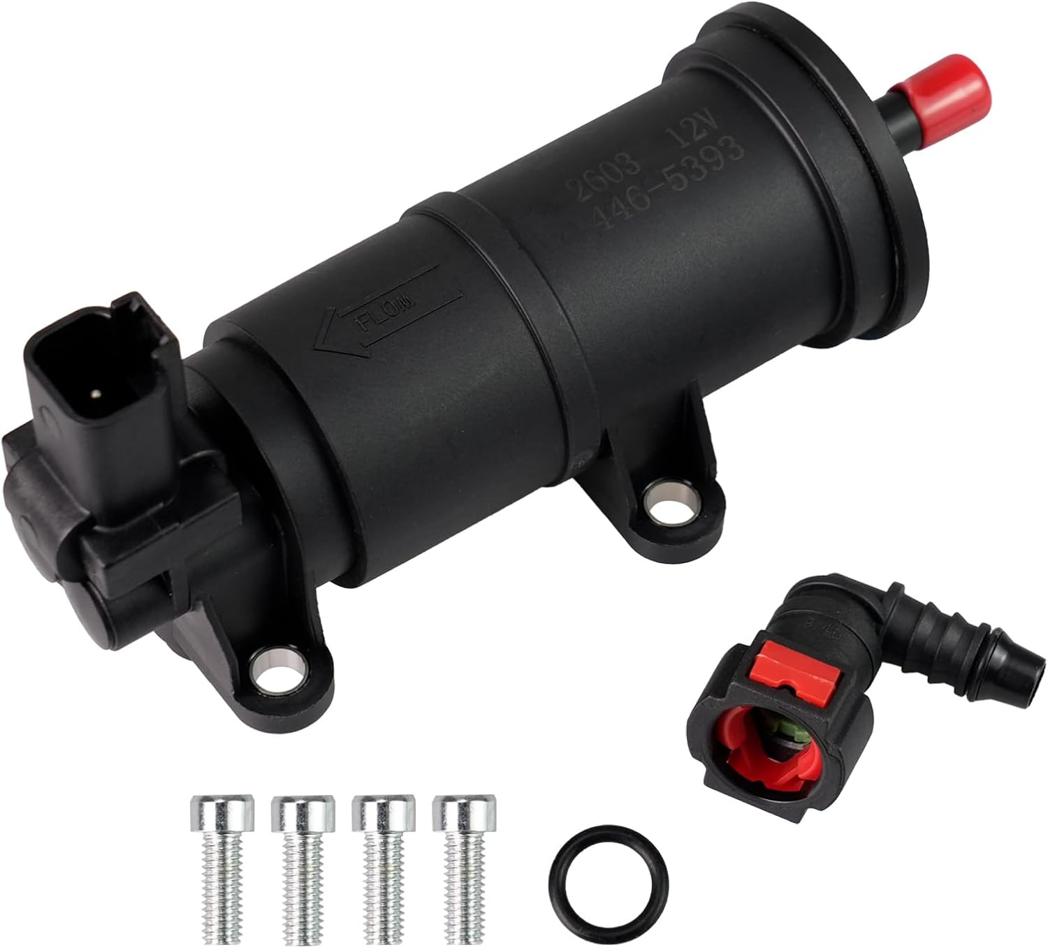 446-5393 12V Fuel Transfer Pump for Caterpillar C4.4 Engine Backhoe Loader 416F 416F2 420F 420F2 428F 430F 432F 434F 440 444F 450F Paving Compactor CB-44B CB-54B CB-64B | Replaces CA4465393 4465393