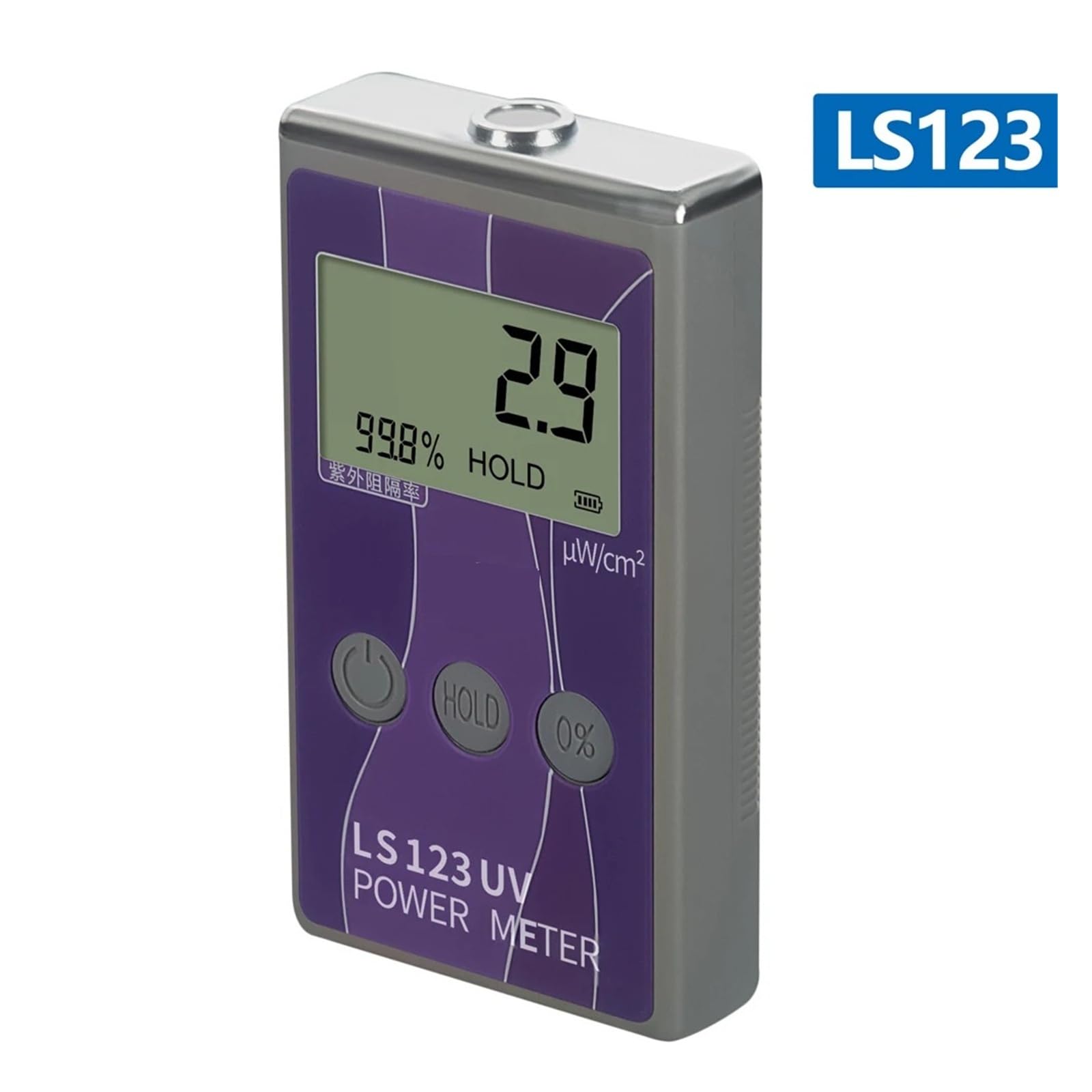 Miernik mocy słonecznej podczerwieni Miernik intensywności światła UV Pomiar intensywności promieniowania ultrafioletowego IR Zatrzymanie danych(LS123 UV power meter)