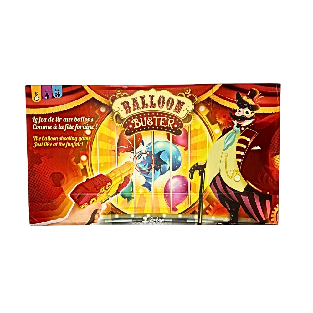 Be Blip - Ballon Buster - Jeux pour Enfants Comprend 1 Pistolet Jouet flèches Mousse à partir de 4 Ans - Deux Modes de Jeux - 2 à 4 Joueurs - Jeu de tirs, Bleu
