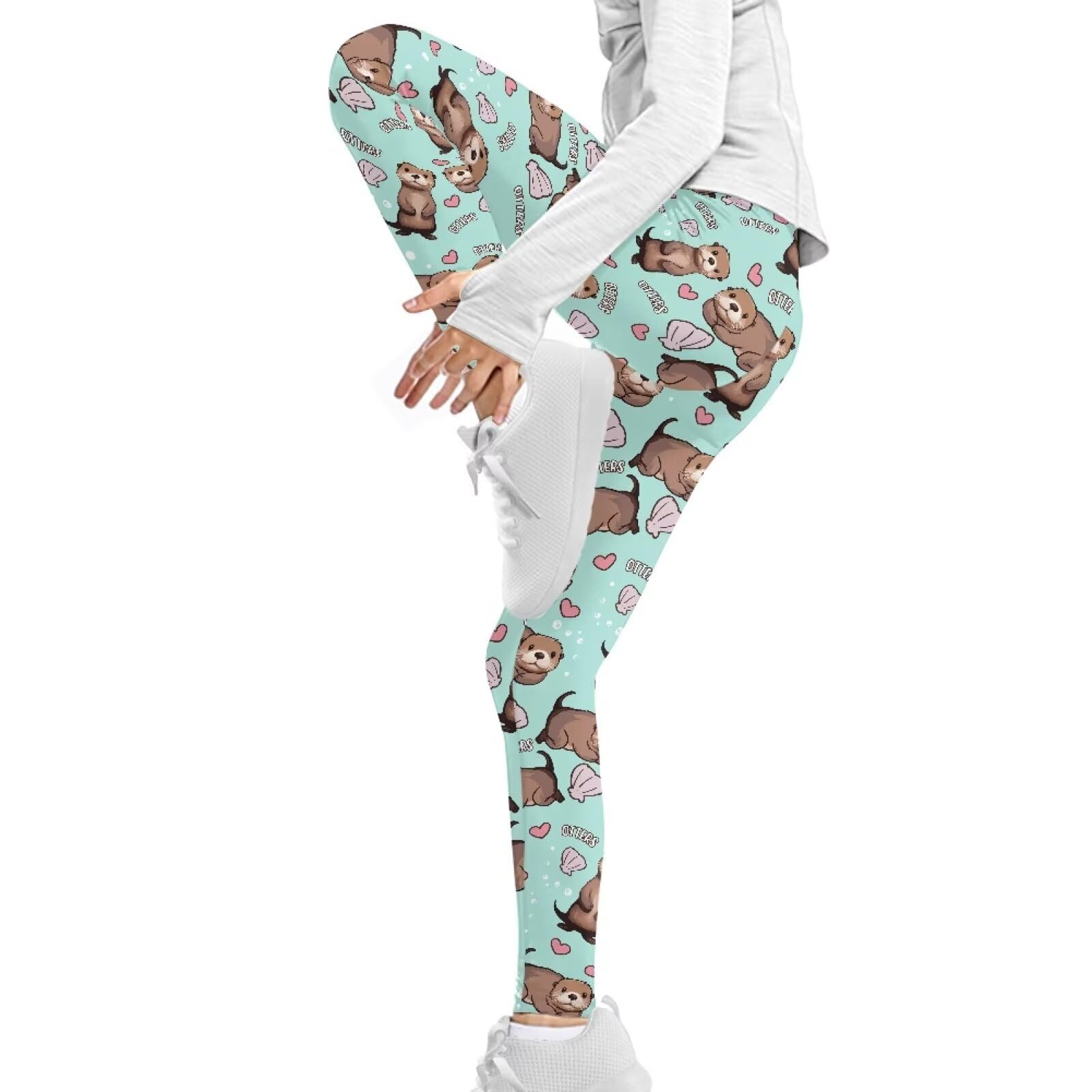 Legging actif pour fille - Contrôle du ventre - Pour danse et yoga