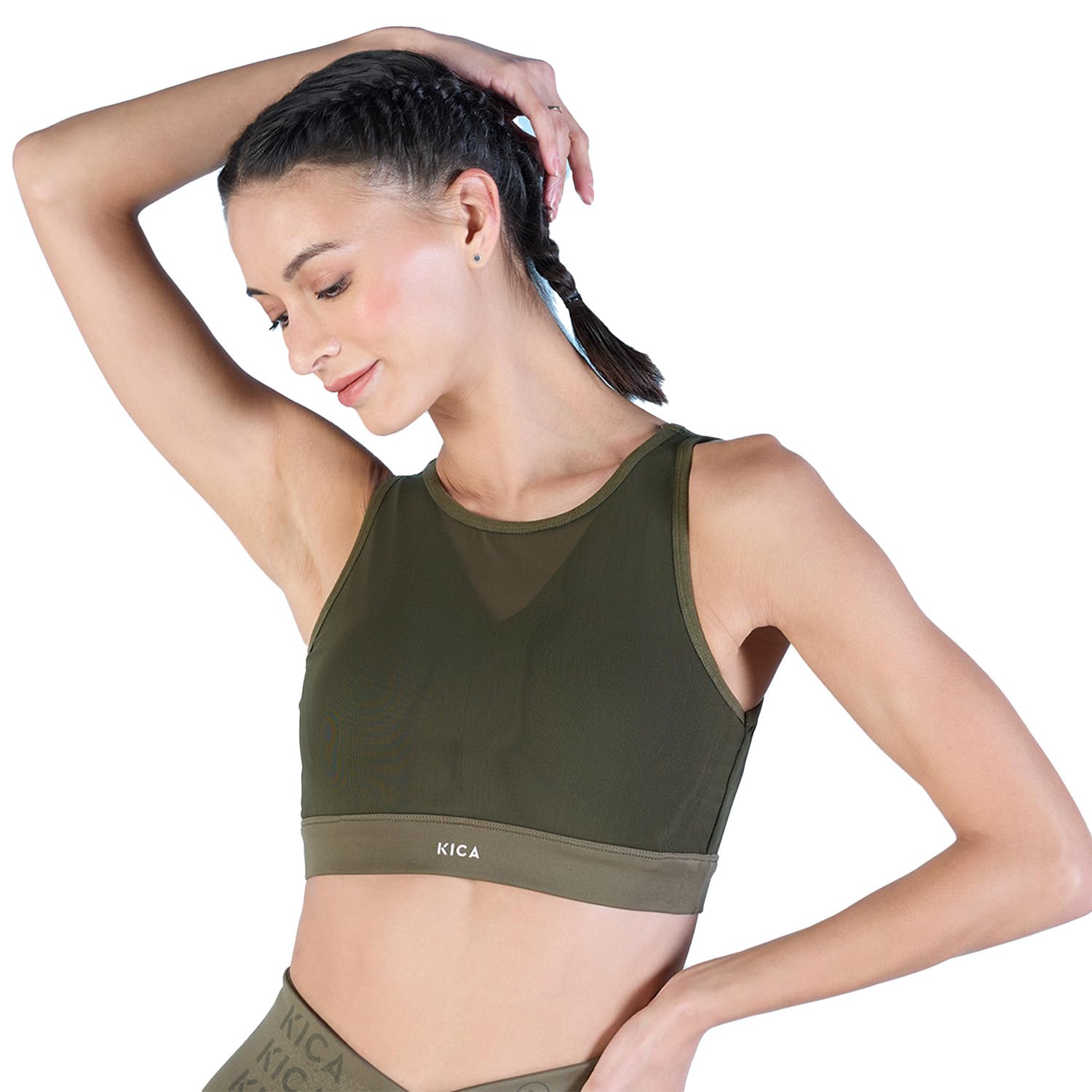 kica High Impact Mesh Sports Bra with Full Coverage Support in KICASKN Fabric-picture-26