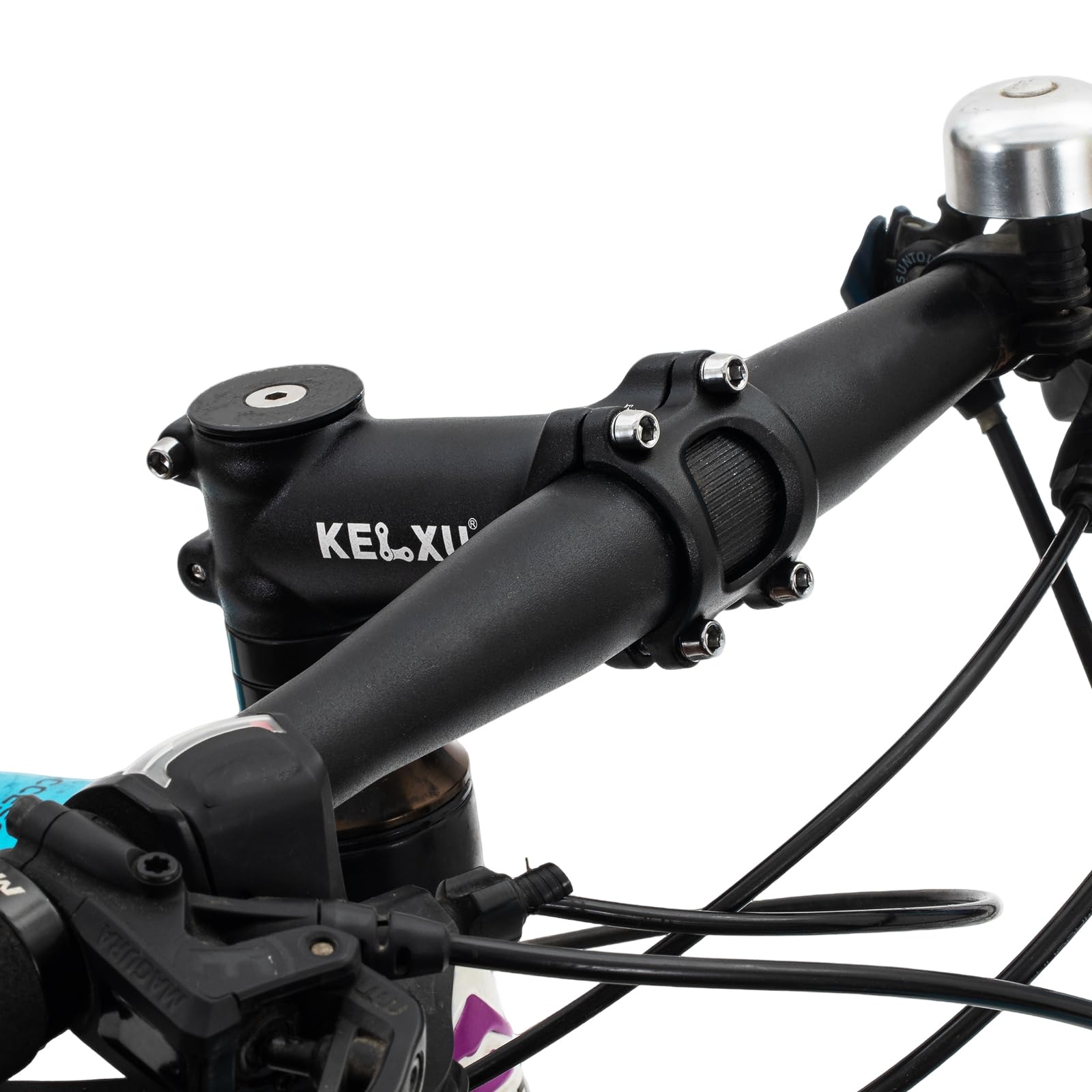 7 Gradi 31,8 Attacco Manubrio Bici 60/90mm Lega di Alluminio Gambi da Bicicletta per Bici da Strada, Mountain Bike, MTB, Ciclismo