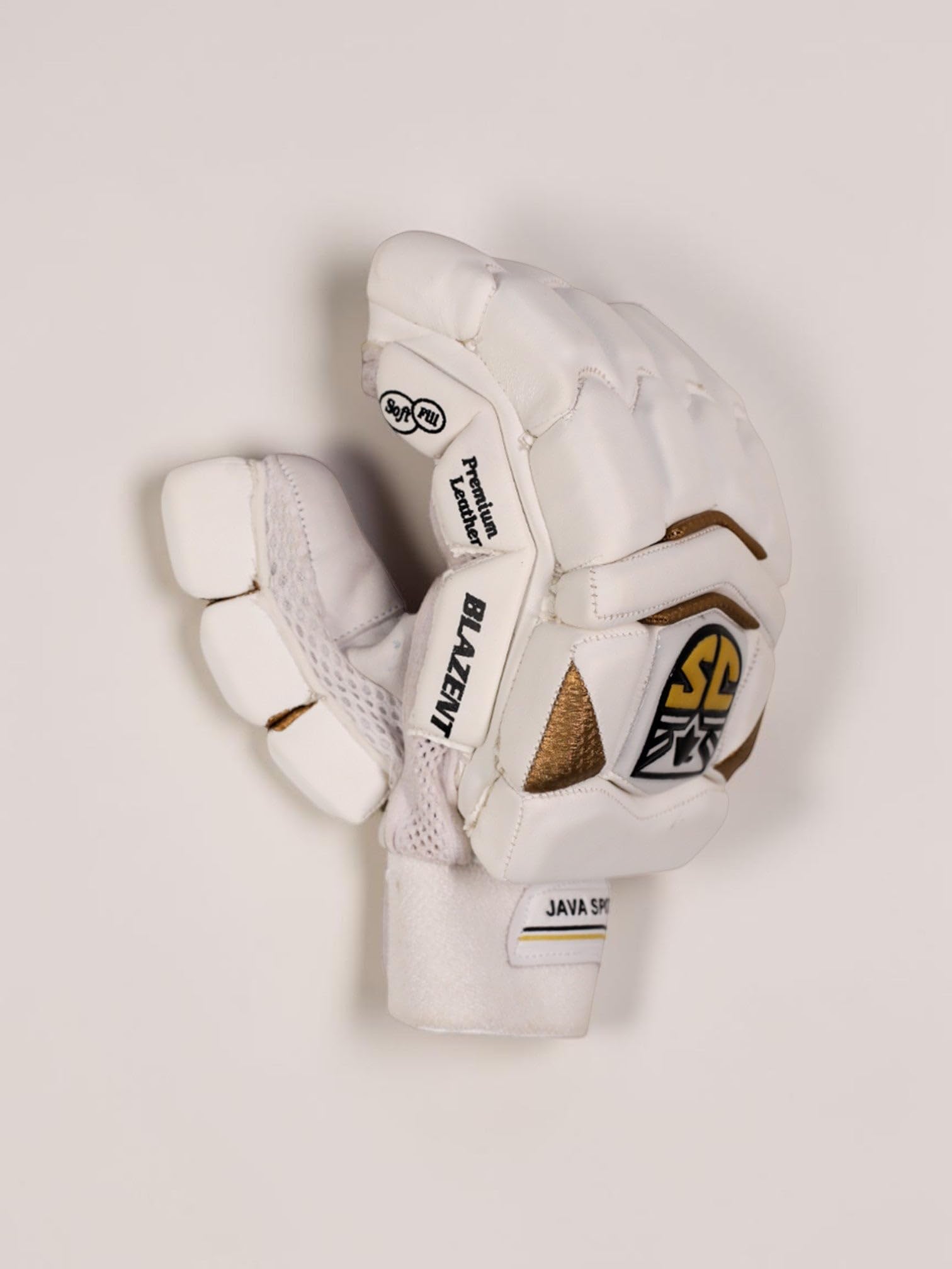 Blazent Cricket Batting Gloves, Leather Palm, Extra Protection, Right Handed, Youth-image-43