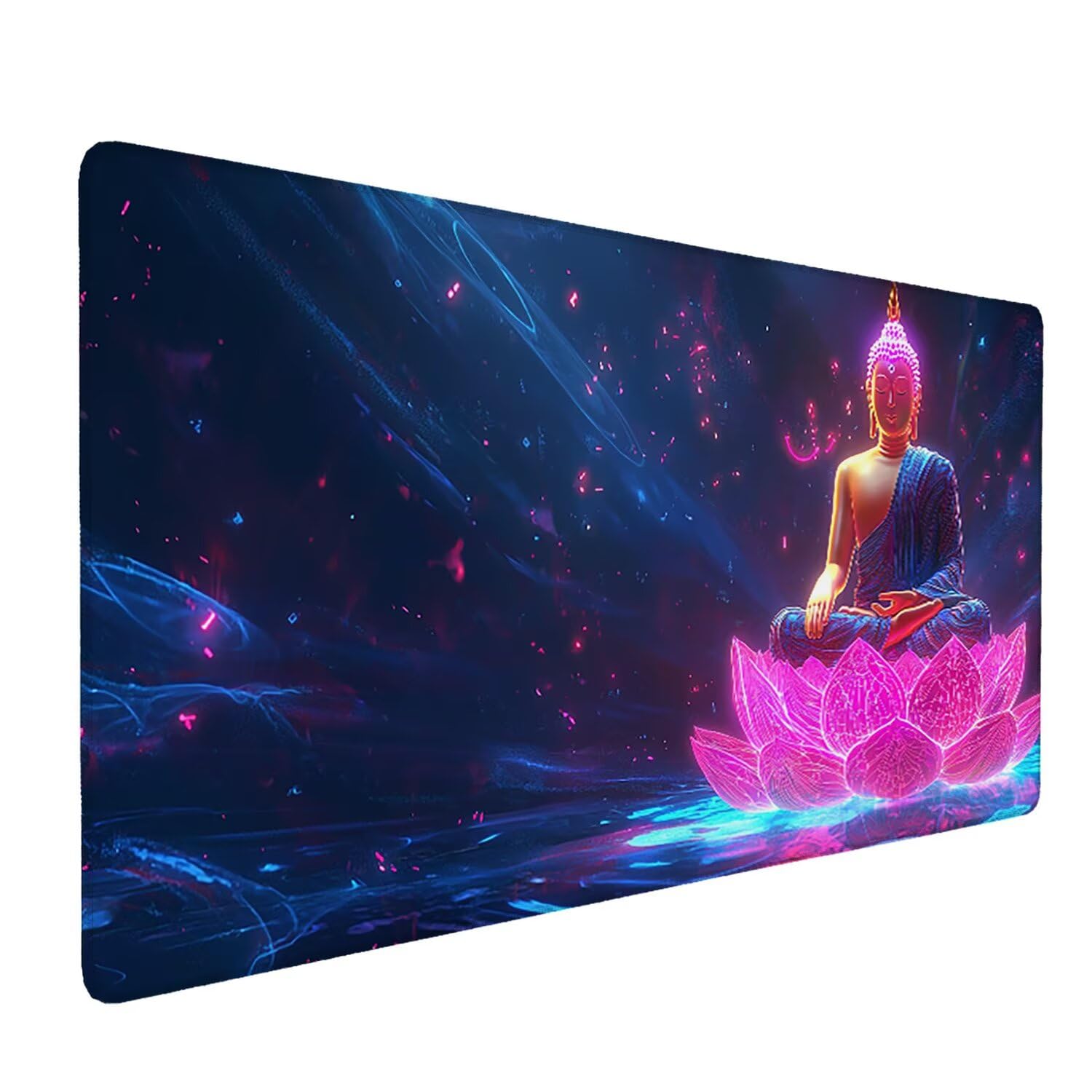 Podkładka pod mysz Zen Duża rzeźbiona podkładka pod mysz do gier XXL 1200 x 600 mm, zmywalna, neoprenowa podkładka pod mysz - ze zszytymi krawędziami, antypoślizgowa gumowa podstawa, akcesoria biurowe