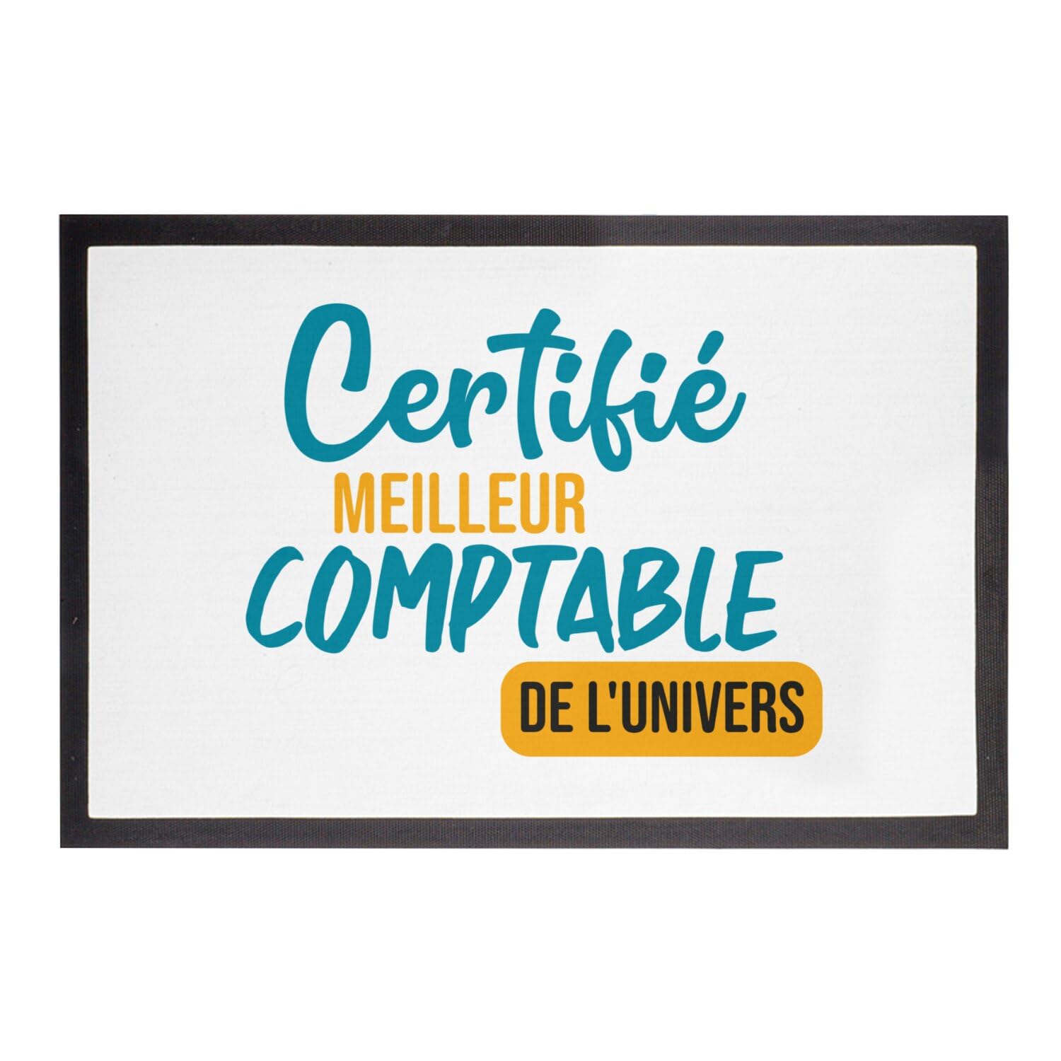 Paillasson comptable univers blanc pour entrée appartement et bureau