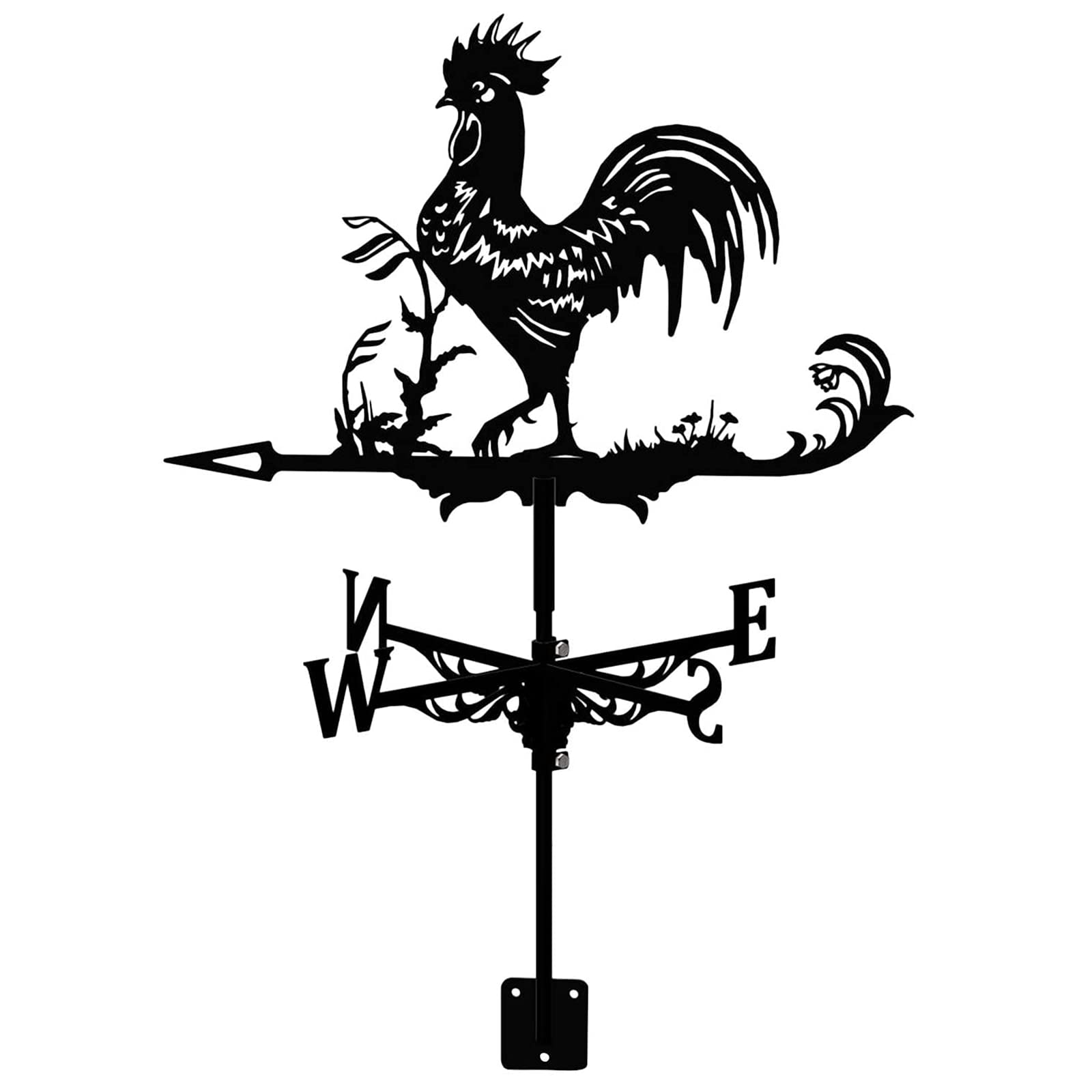 WIQUYBML Weathervane Metal Wind Vane Weather Garden Yard Ornament Decoration for Farm Garden/Er/50 * 35Cm