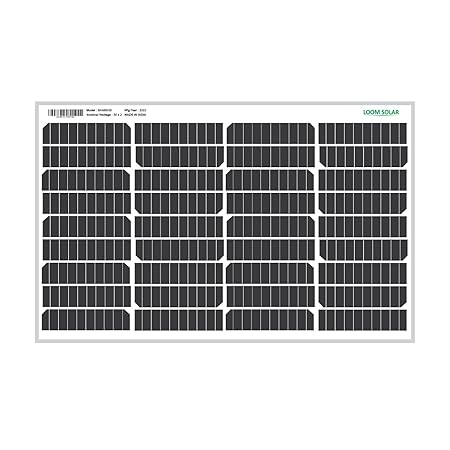 LOOM SOLAR Panel 55 WATT/12 V Mono PERC