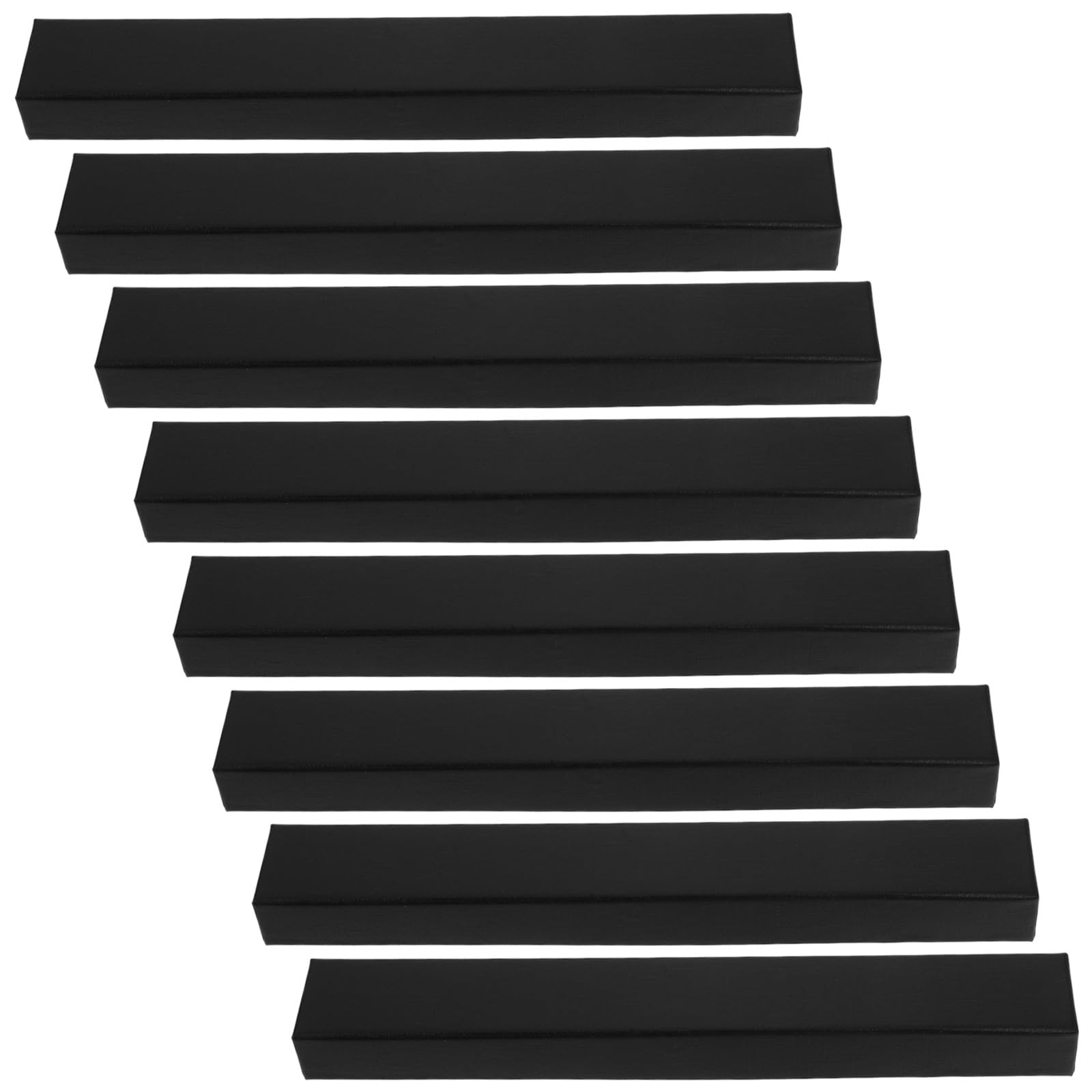 VILLCASE 8 Pièces Boîte de Rangement Noire Organise Capsules et Pièces pour en Papier pour Pièces de Monnaie et Bandes de Monnaie et pour Usage Bureau et Collectionneurs Bureau