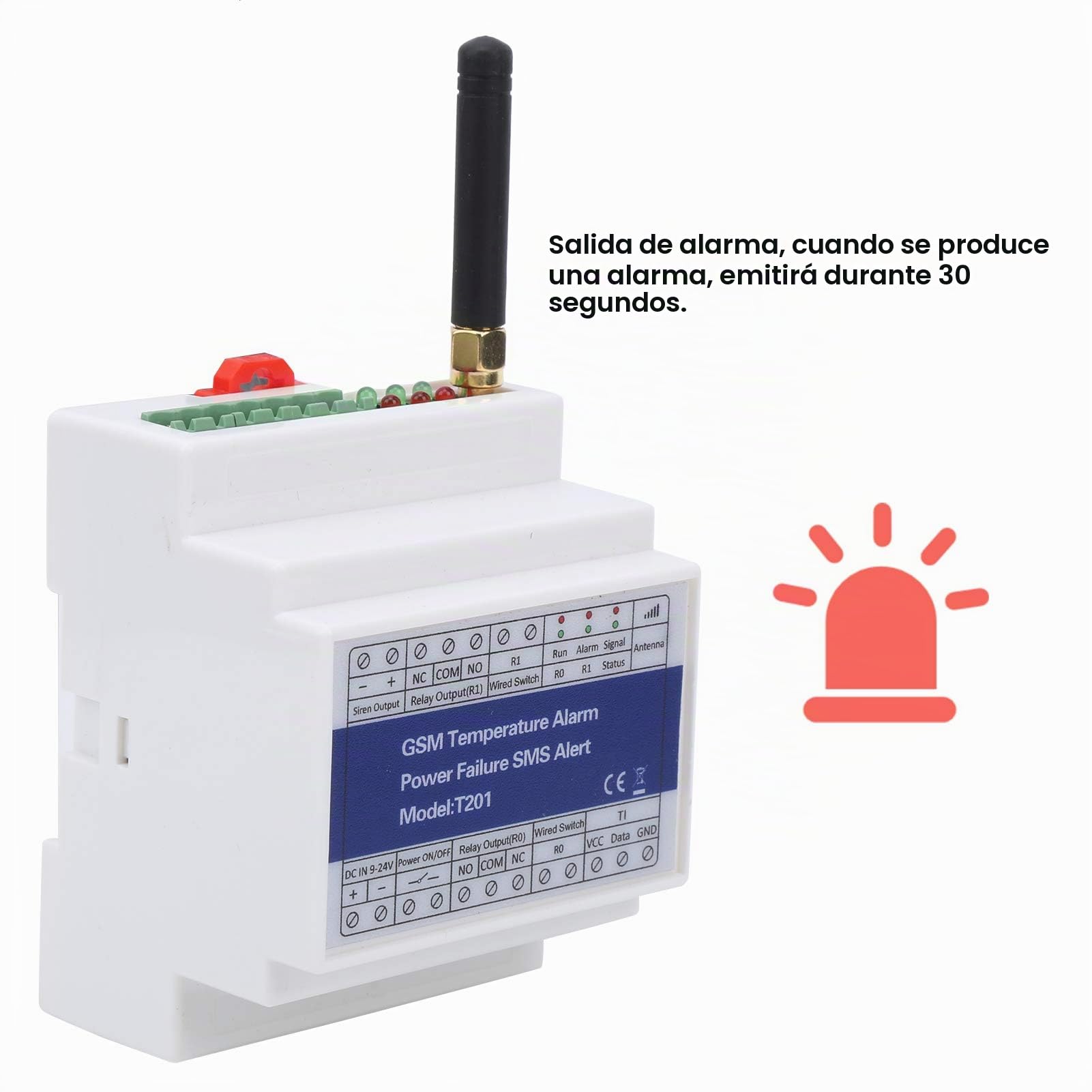 Controlador gsm SMS Alarma Alarma de Temperatura Monitoreo del Estado de energía Interruptor de relé Remoto Informe del Temporizador