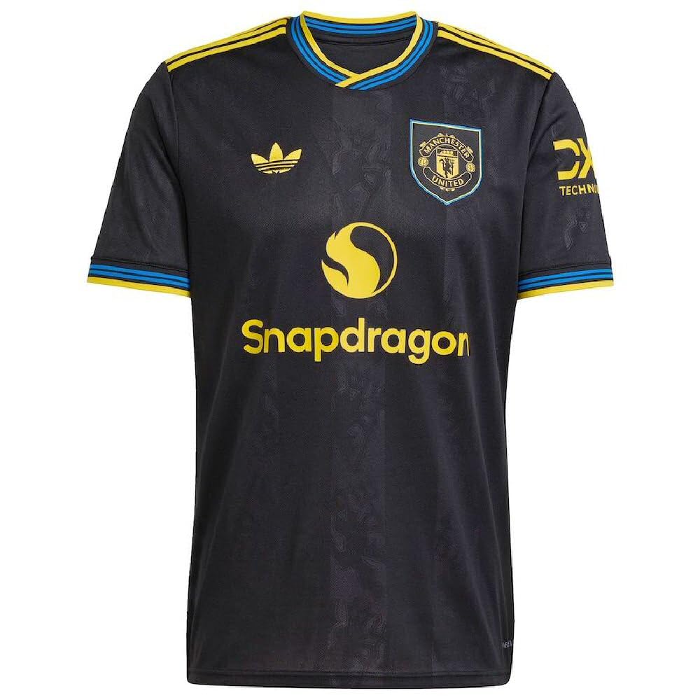 '25-'26 Manchester United Third Shirt Polyester Made By: Adidas Men's Black Medium
