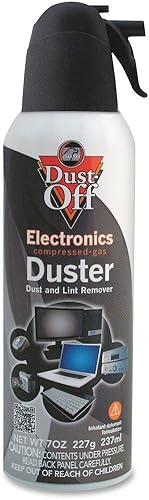 Falcon DPSM - Plumero de gas comprimido, 7 onzas, negroblanco