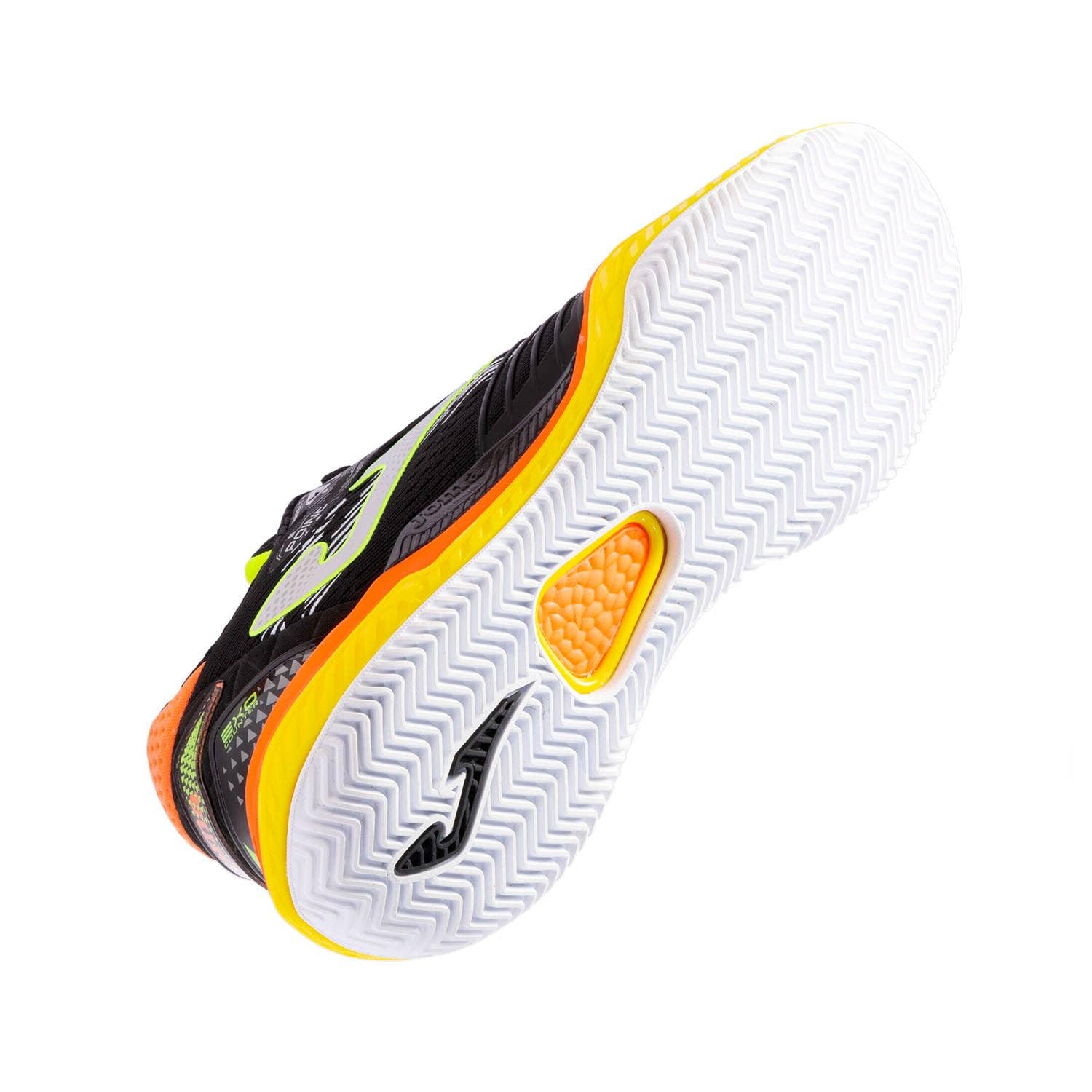 Joma Uomini Point Clay Scarpe da Tennis Scarpa per Terra Rossa Nero - Arancione 42