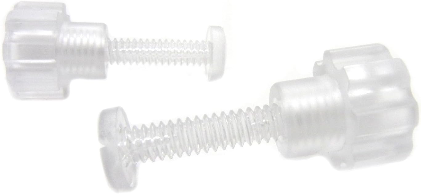Pet Carrier Fasteners 12pk Clear (PLASTIC BOLTS PLASTIC