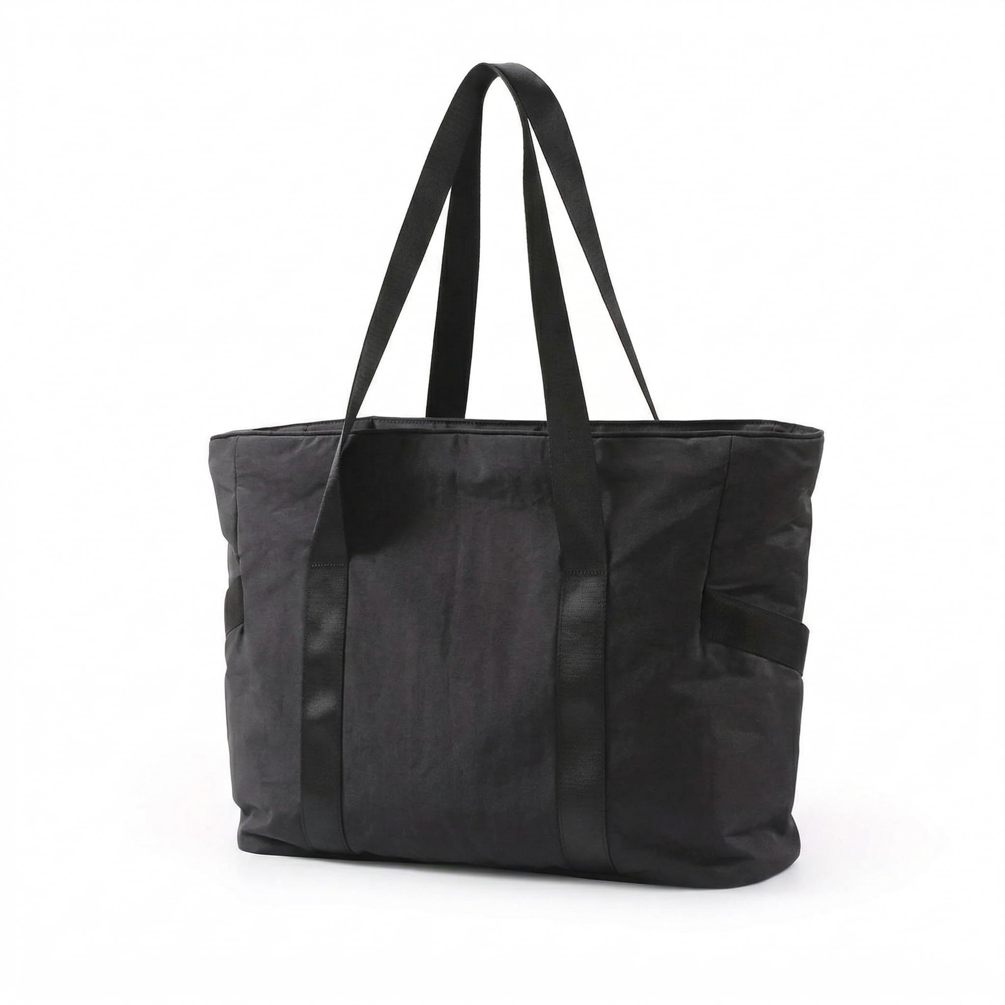 Street27® Tote Bag for Women with Zipper Laptop Shoulder Handbag Nurse Yoga Gym Bag Includes Yoga Mat Buckle Ideal for work and Sports yoga mat bags are highly convenient to maintain (Black)-image-26
