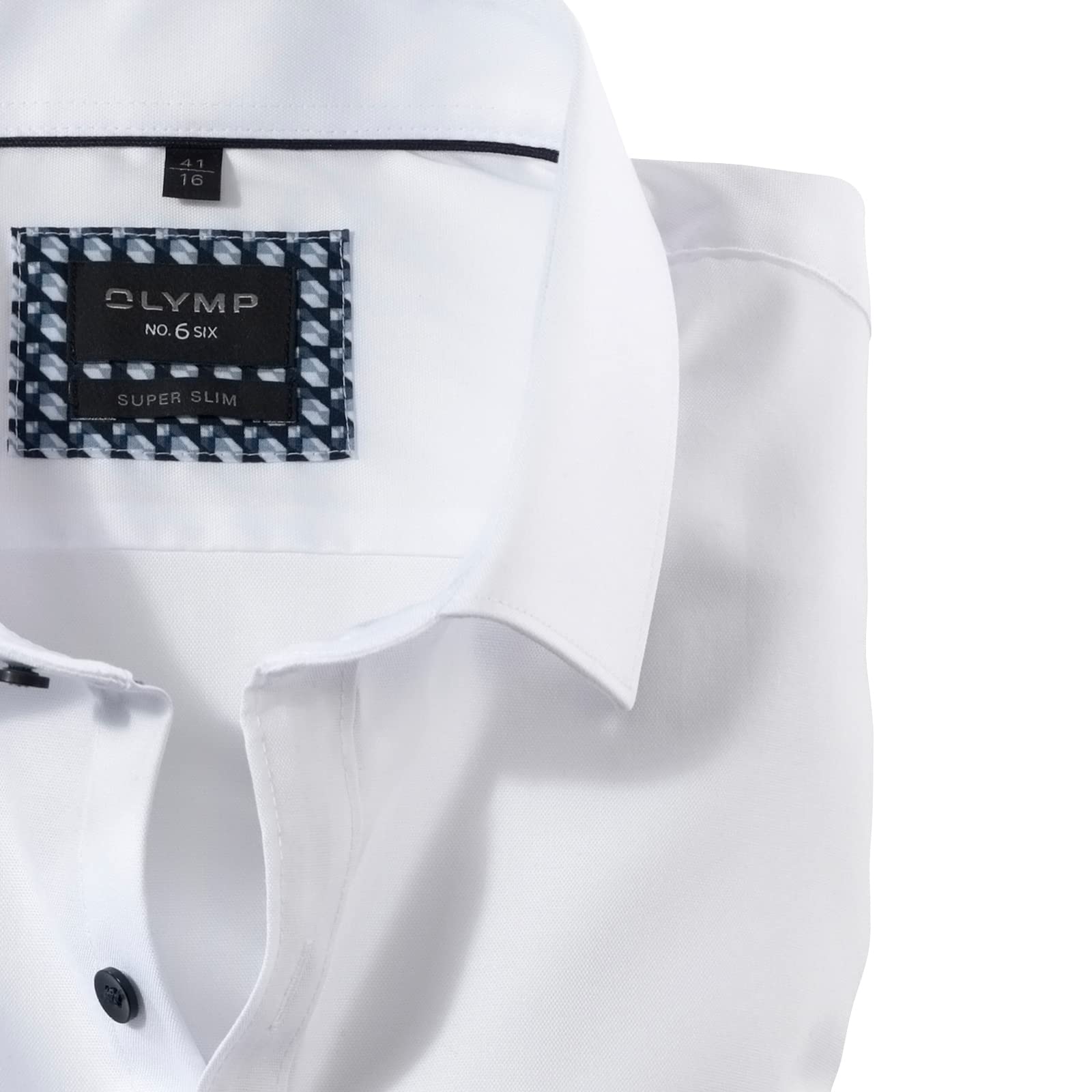 OLYMP Herren Businesshemd Langarm No. Six,Pin Point,super Slim,Modern Kent