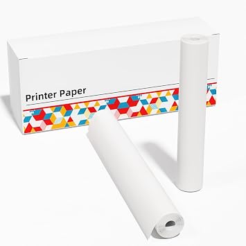 Itari M832 M834 Portable Printer Thermal Paper, US Letter Thermal Paper - 8.5 x 11, Advance Thermal Printing, Thermal Roll Paper Compatible with M08F M832 M834 Portable Printer, 2 Rolls