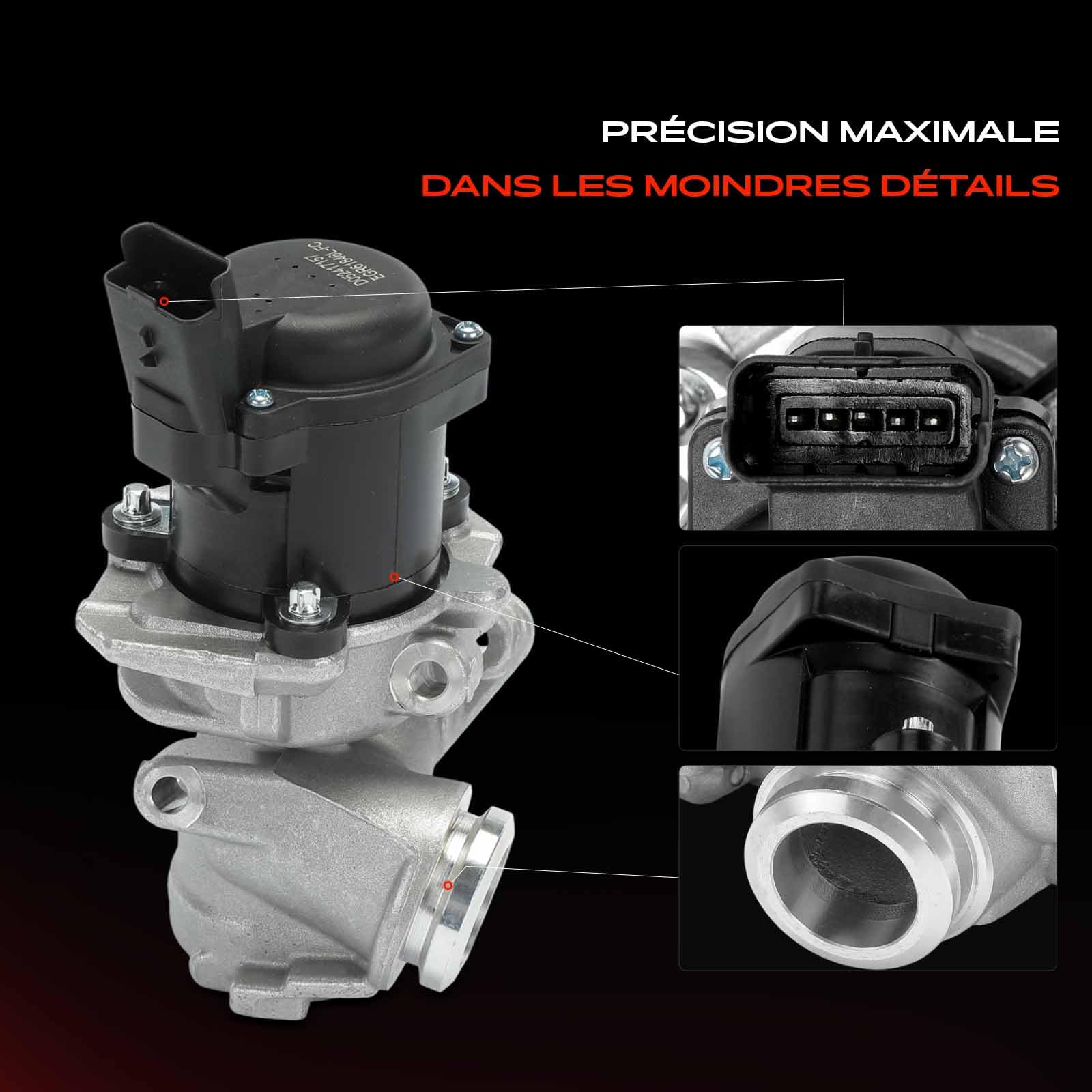 Frankberg Vanne EGR de recirculation des gaz d'échappement 1618.N8 | Compatible avec: 23h07 PN, Fourgonnette Fiesta V, C1 PM PN, Bipper AA, Fiesta V JD JH, berline 206, Fourgonnette 206