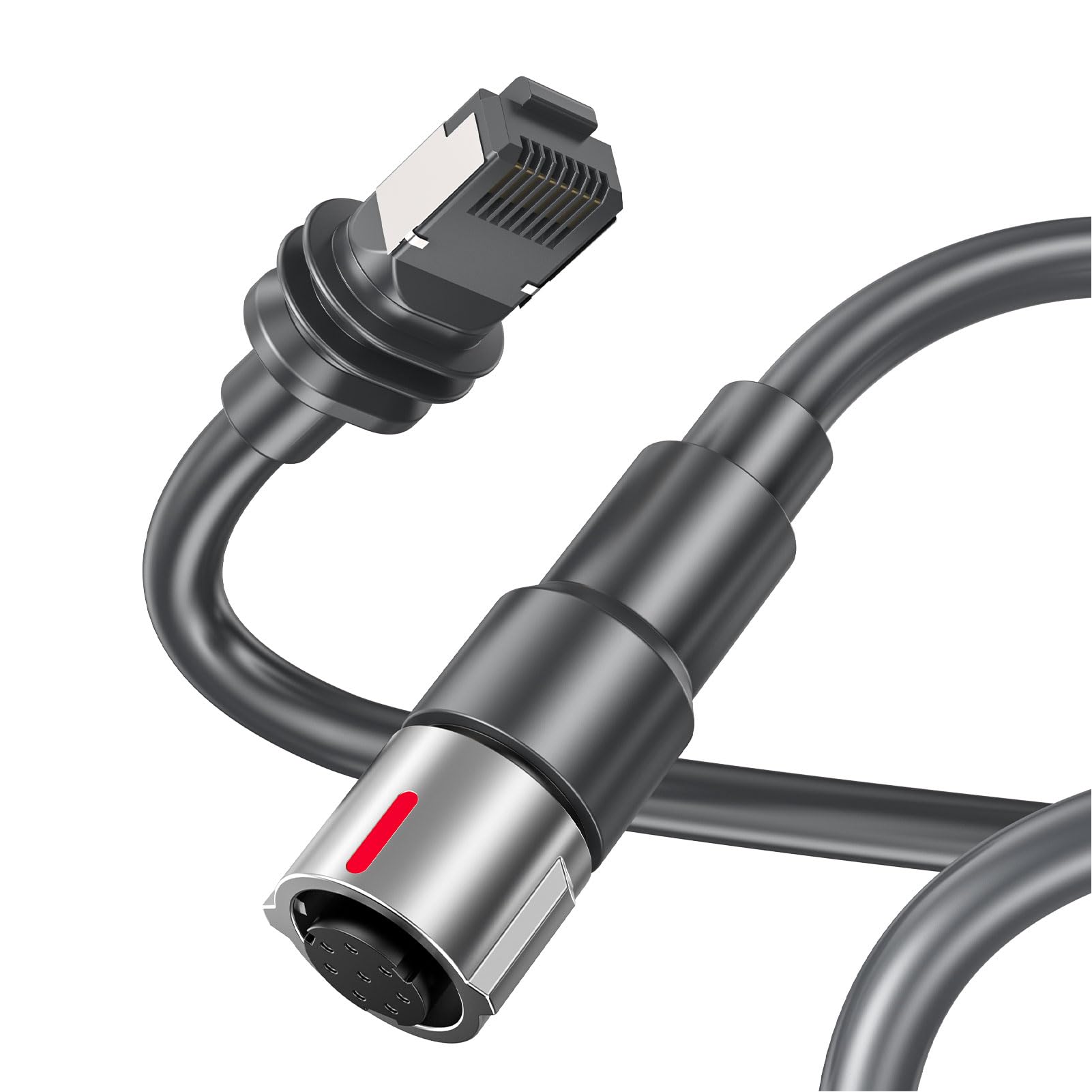 ASHATA Cable de Alimentación de Antena Parabólica Performance Gen 3, 82 Pies, Caucho Impermeable IP68 para Uso en el Hogar y la Oficina y Conectividad Confiable