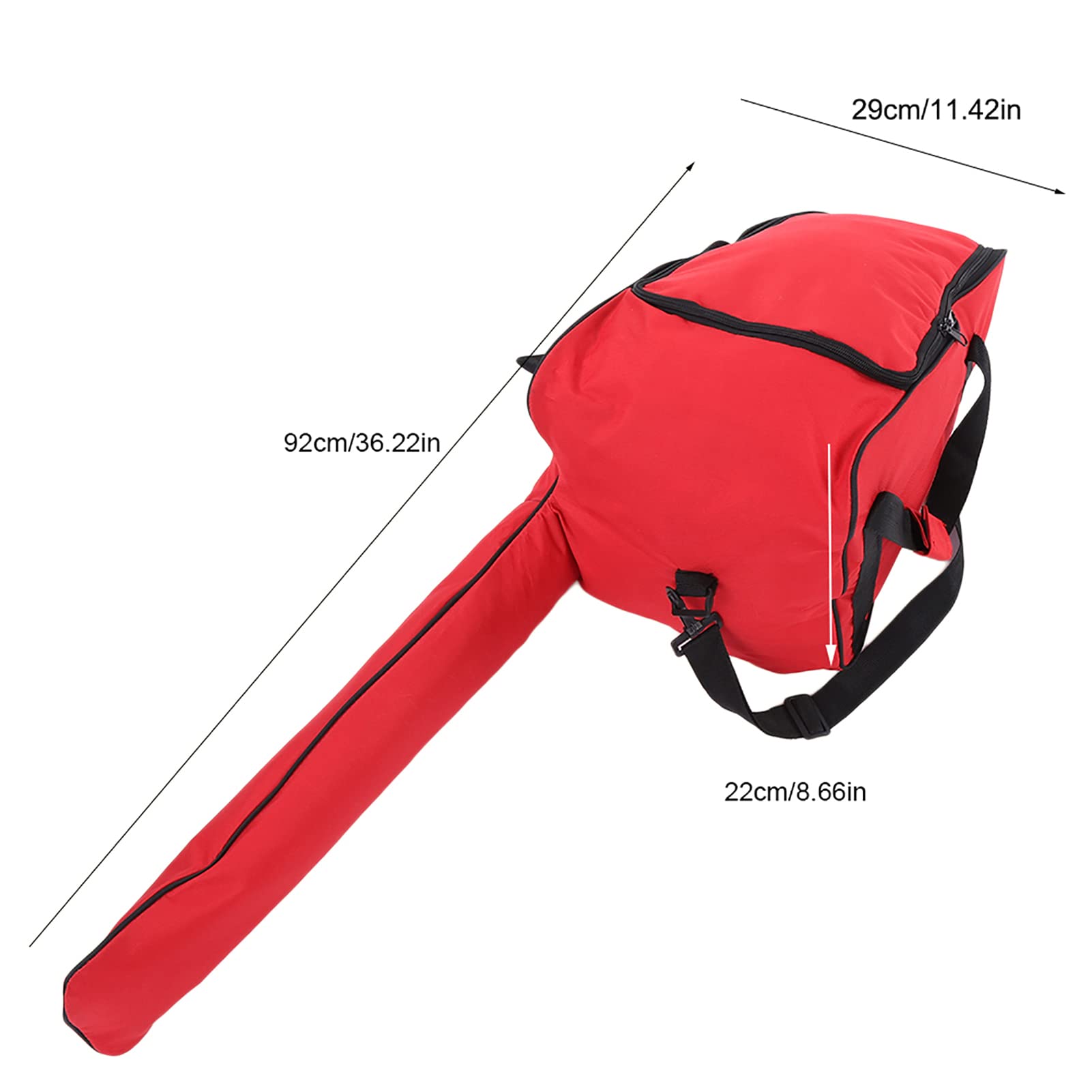 Tissting Bolsa de almacenamiento para motosierra, resistente bolsa de tela Oxford impermeable con cremallera larga y correas resistentes para herramientas de carpintería y leñadores