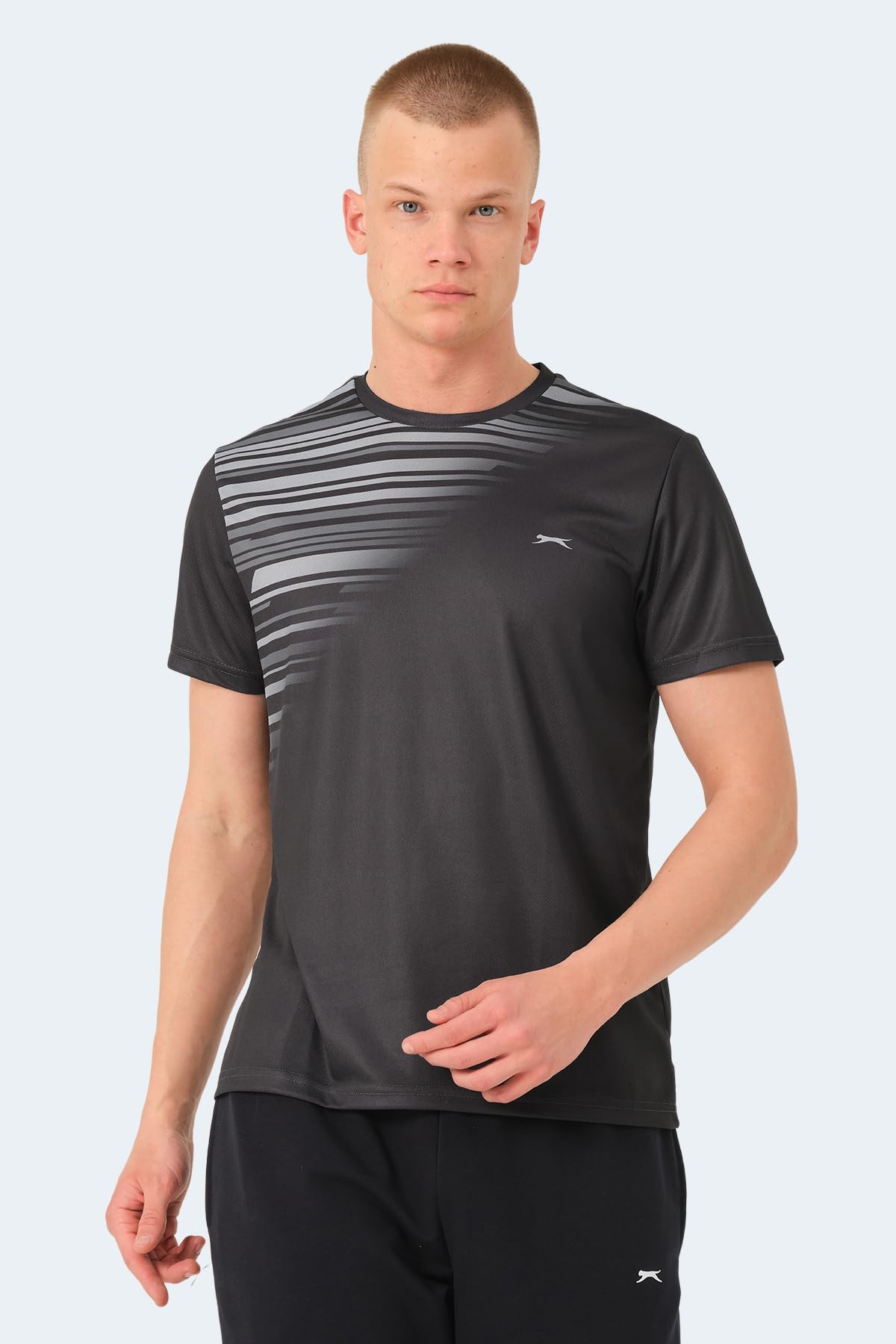 Slazenger RAVEN Erkek Siyah Tişört